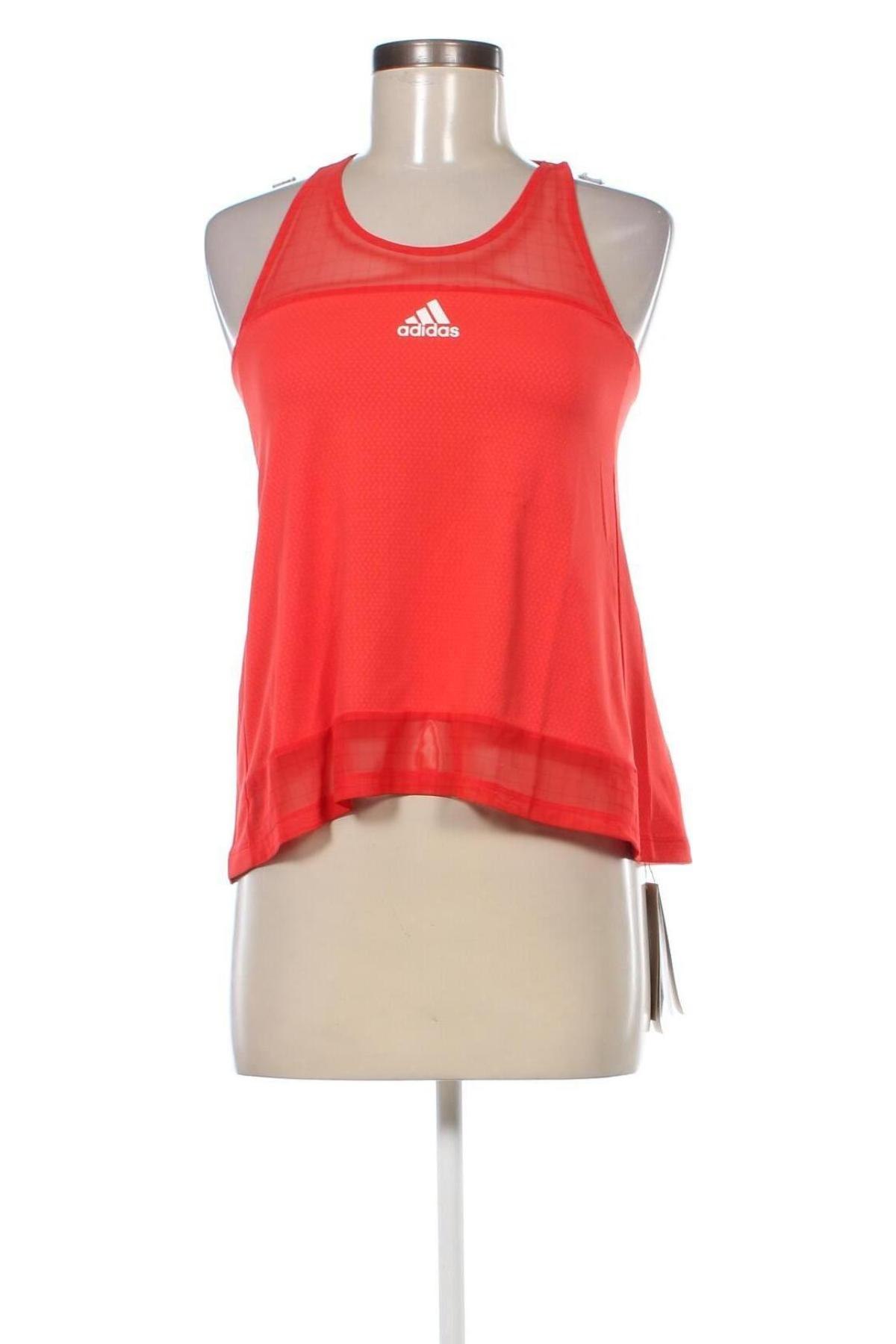 Damen Sporttop Adidas, Größe XS, Farbe Rot, Preis 23,81 €