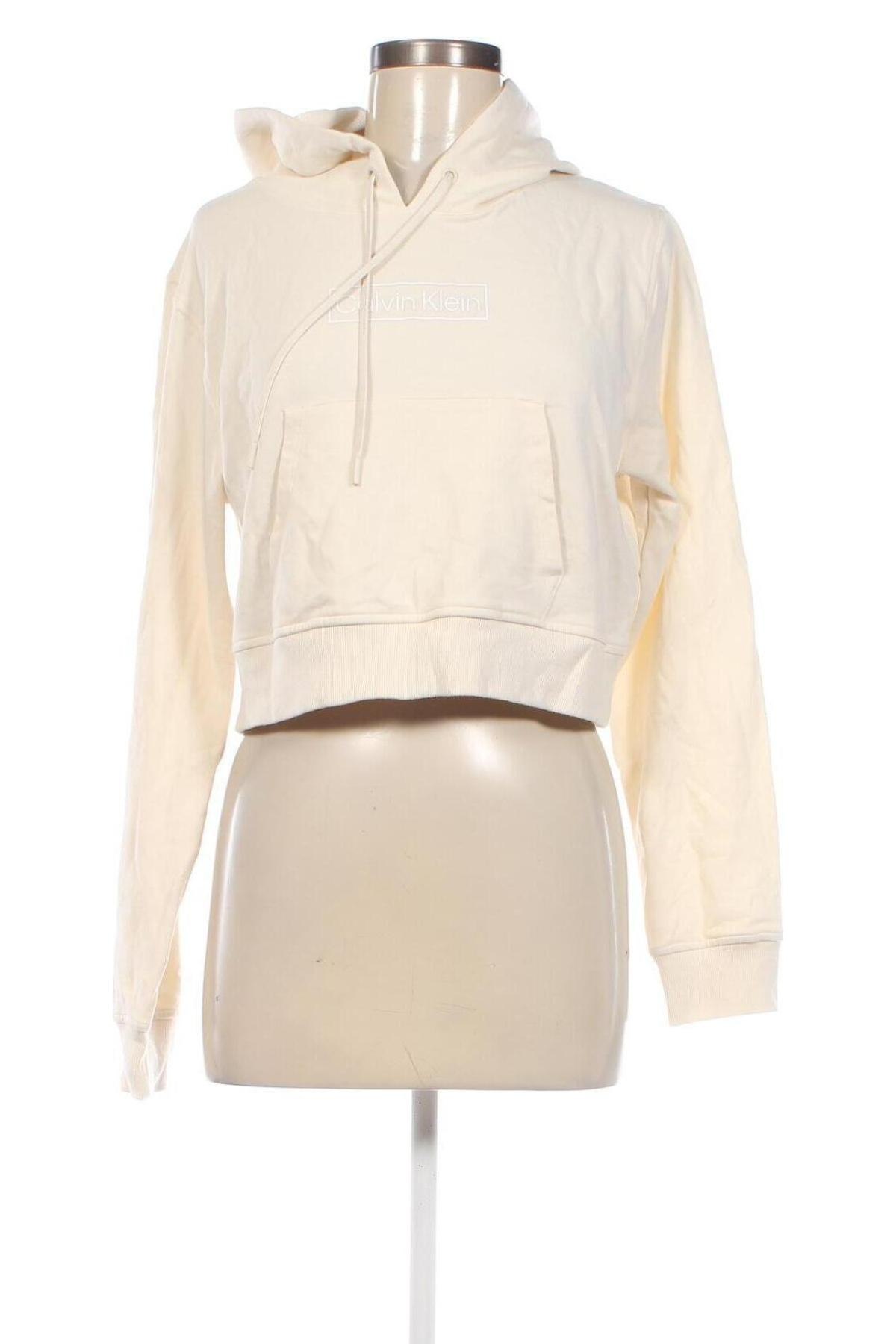 Damen Sweatshirt Calvin Klein, Größe L, Farbe Ecru, Preis € 57,06