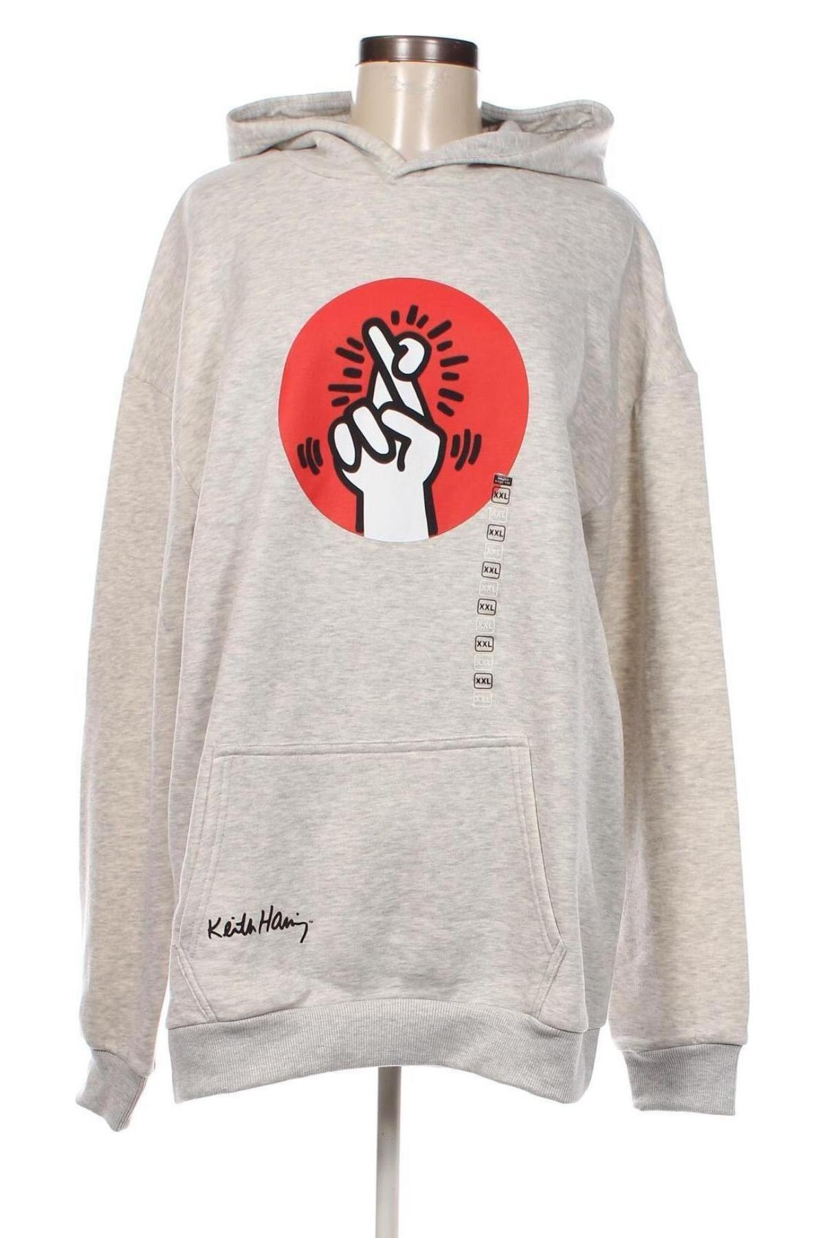 Dámska mikina  Keith Haring, Veľkosť XXL, Farba Sivá, Cena  23,97 €