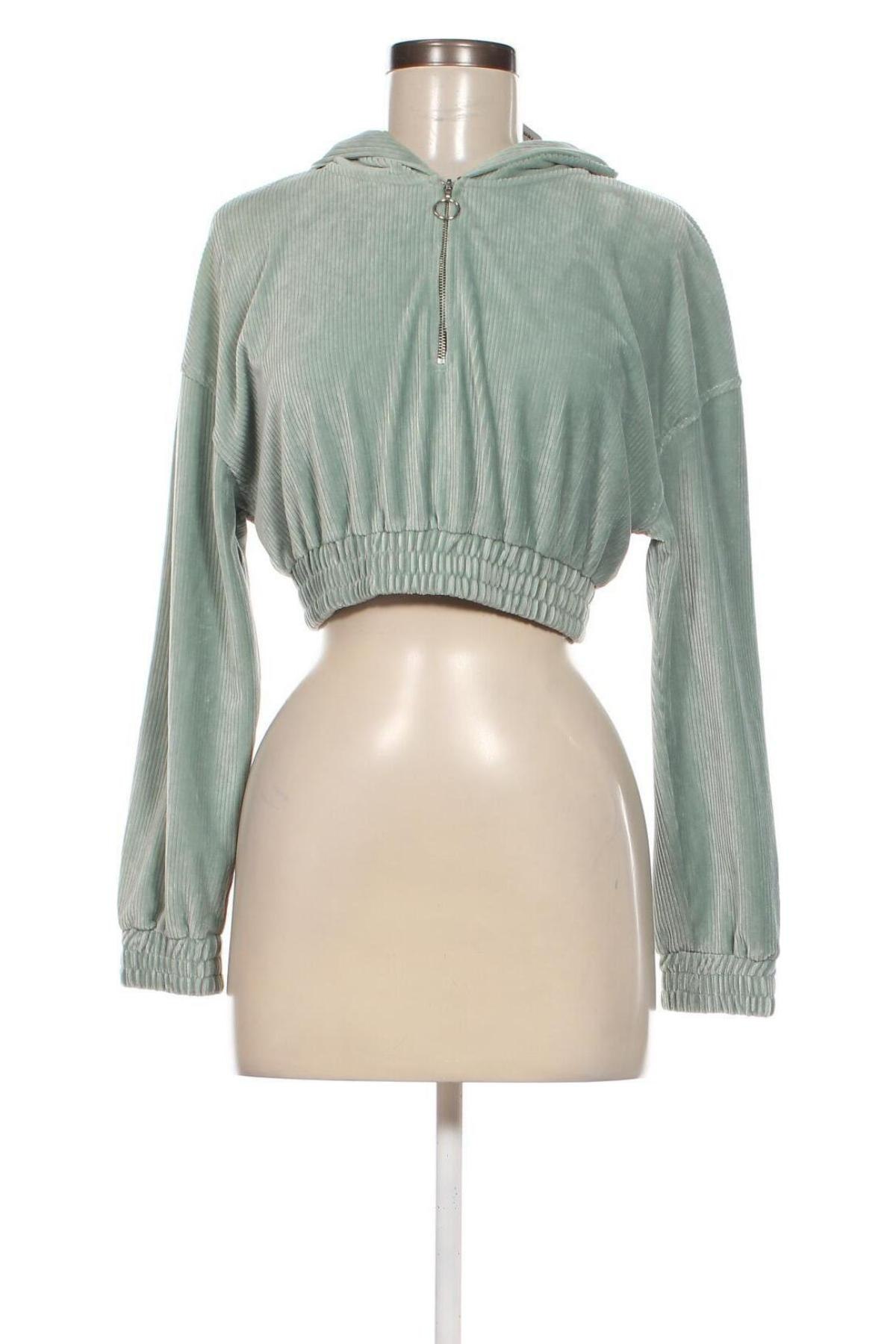 Hanorac de femei Zara, Mărime XS, Culoare Verde, Preț 32,90 Lei