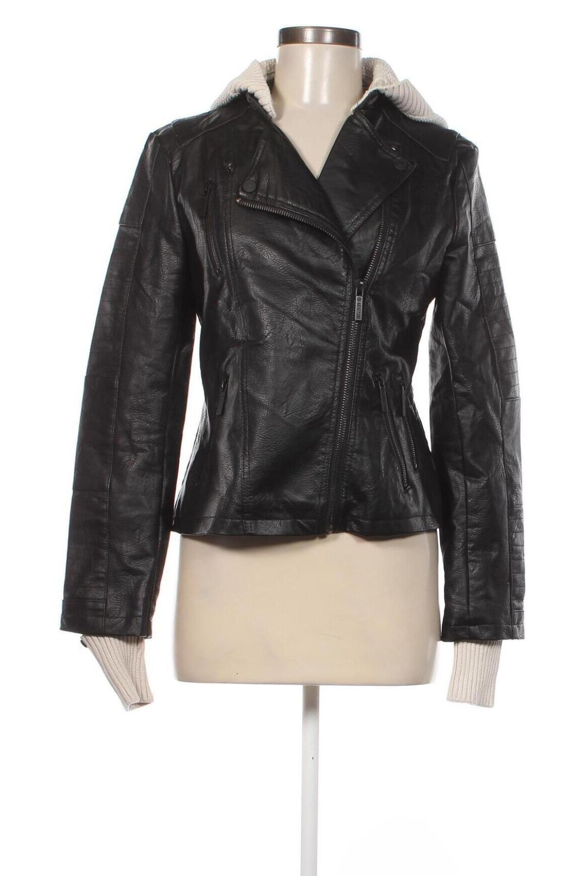 Damen Lederjacke, Größe S, Farbe Schwarz, Preis 18,76 €