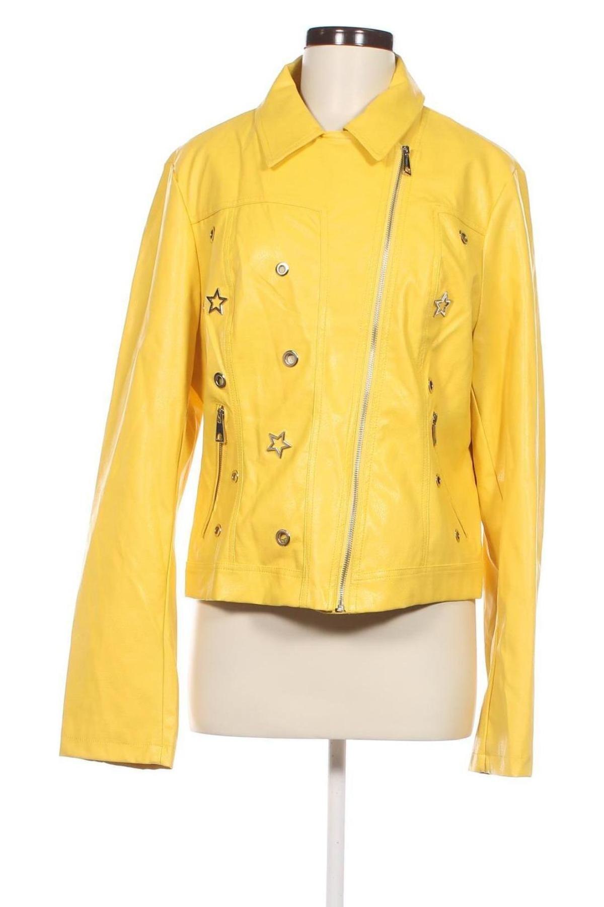 Dámska kožená bunda , Veľkosť XL, Farba Žltá, Cena  16,54 €