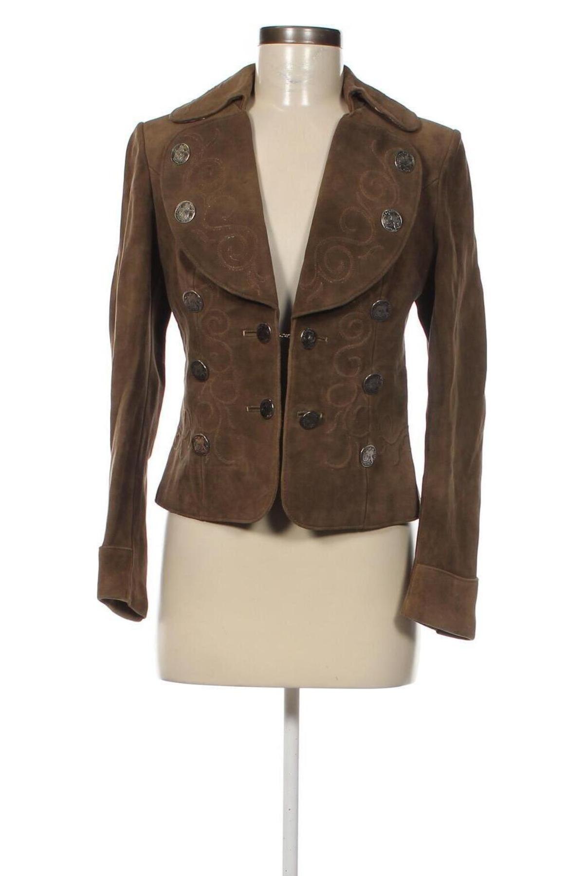 Damen Lederjacke, Größe M, Farbe Beige, Preis 48,76 €