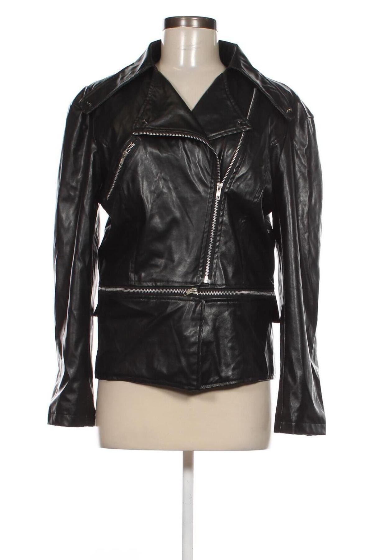 Dámská kožená bunda , Velikost M, Barva Černá, Cena  586,00 Kč