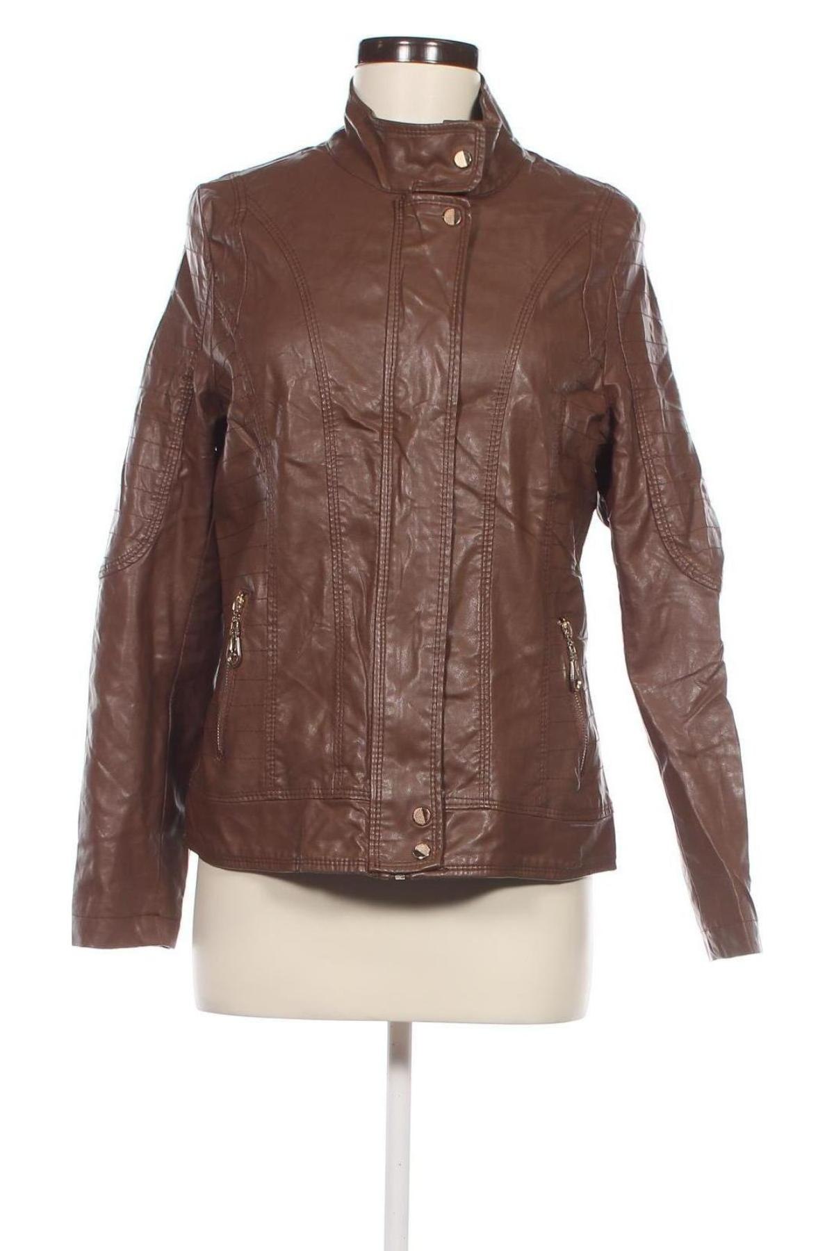 Dámska kožená bunda , Veľkosť XL, Farba Hnedá, Cena  20,84 €
