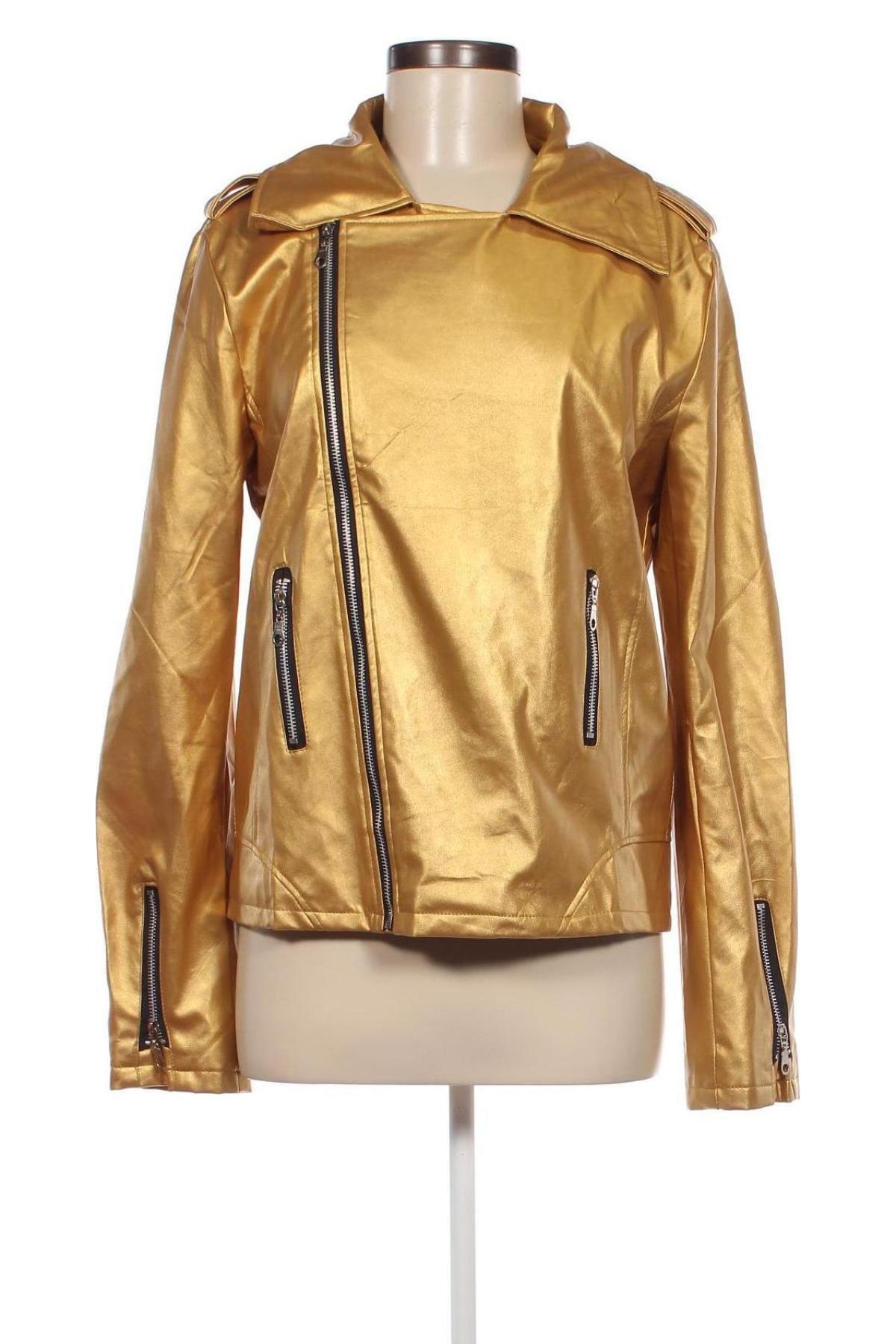 Dámská kožená bunda , Velikost XXL, Barva Zlatistá, Cena  781,00 Kč