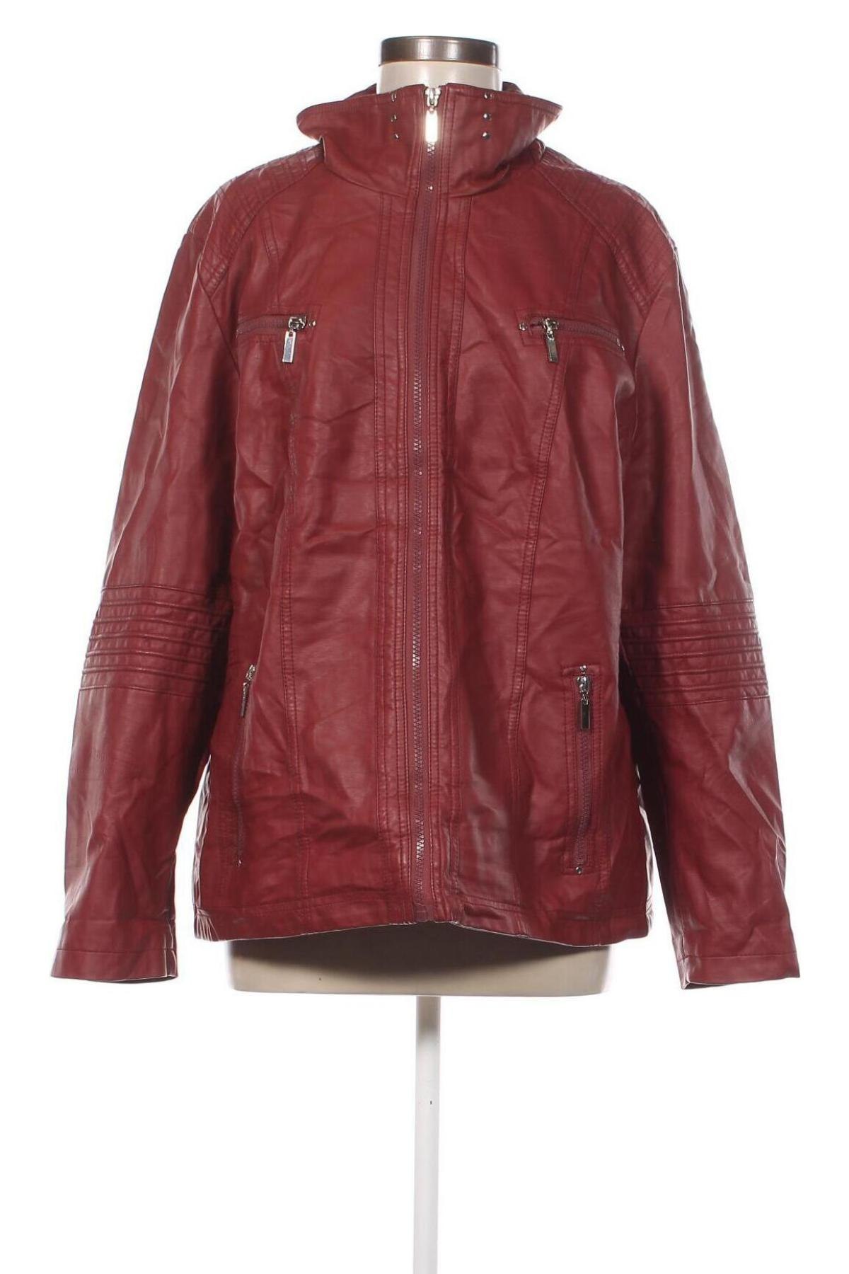 Damen Lederjacke, Größe XXL, Farbe Rot, Preis € 32,40