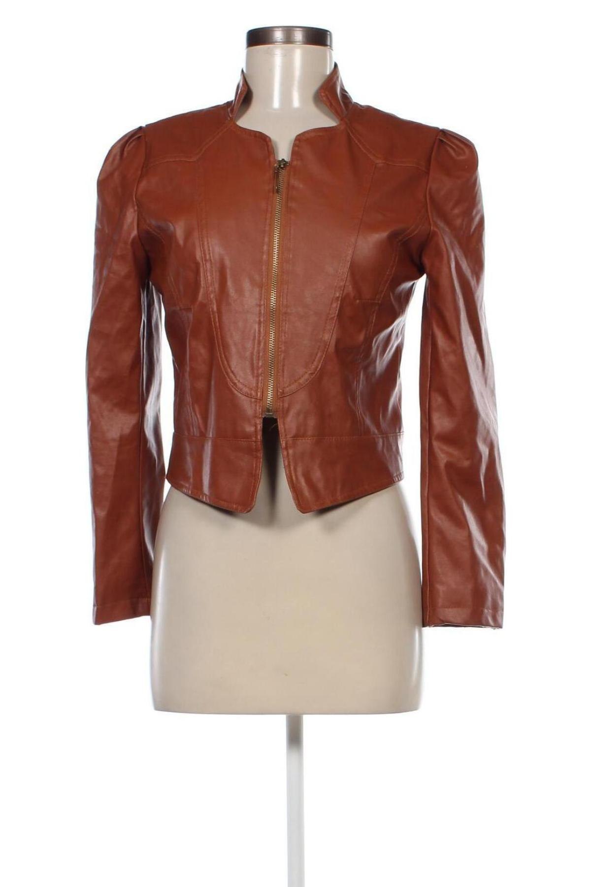 Dámska kožená bunda , Veľkosť L, Farba Hnedá, Cena  19,45 €