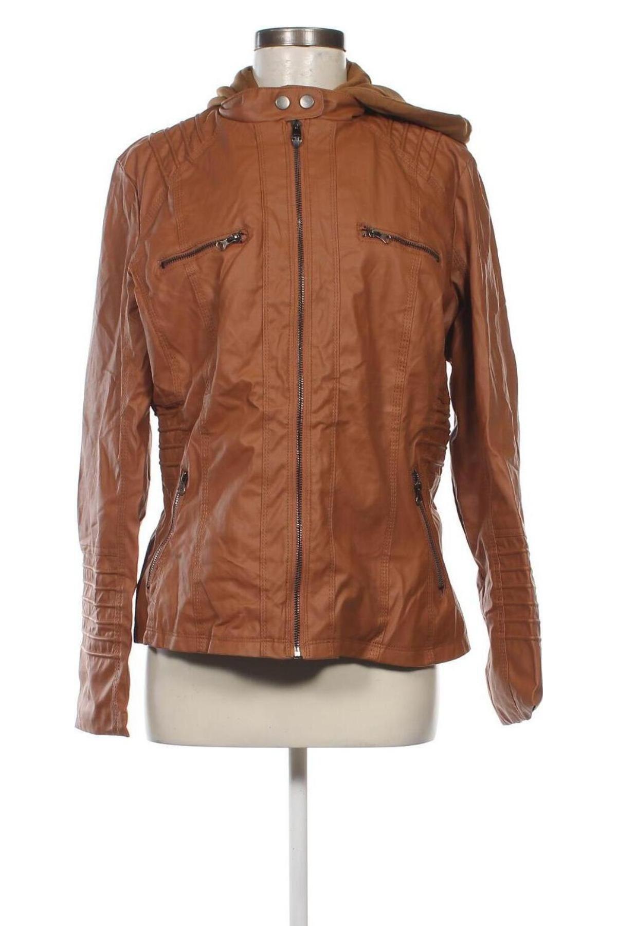 Damen Lederjacke, Größe L, Farbe Braun, Preis € 23,87