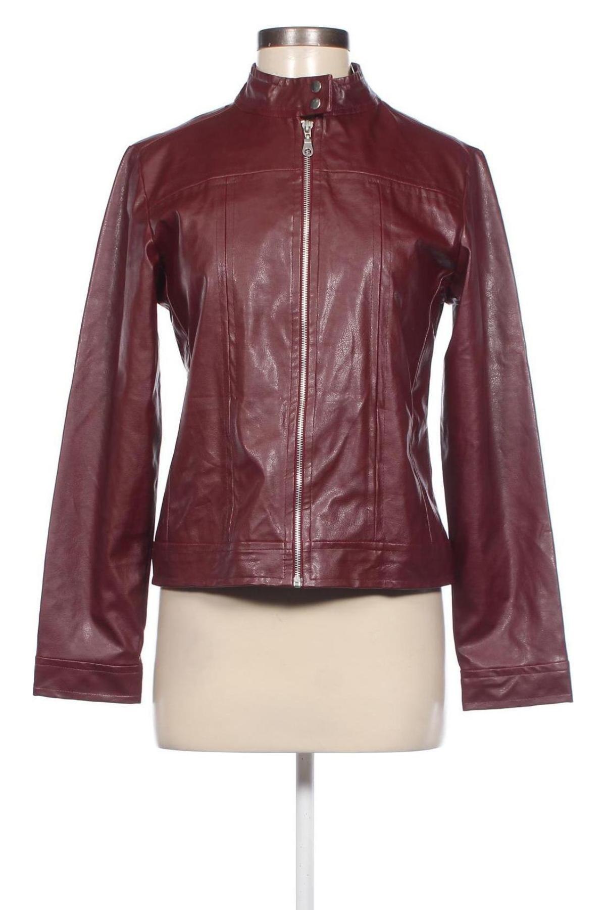 Damen Lederjacke, Größe M, Farbe Rot, Preis 18,76 €