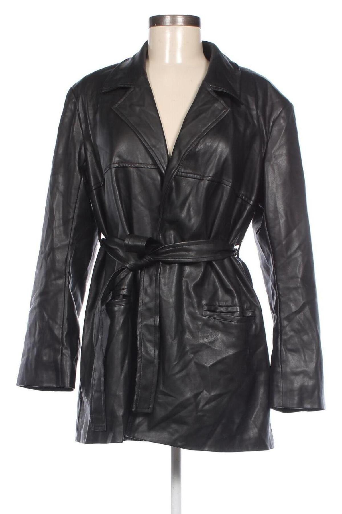 Γυναικείο δερμάτινο μπουφάν ASOS, Μέγεθος S, Χρώμα Μαύρο, Τιμή 12,53 €