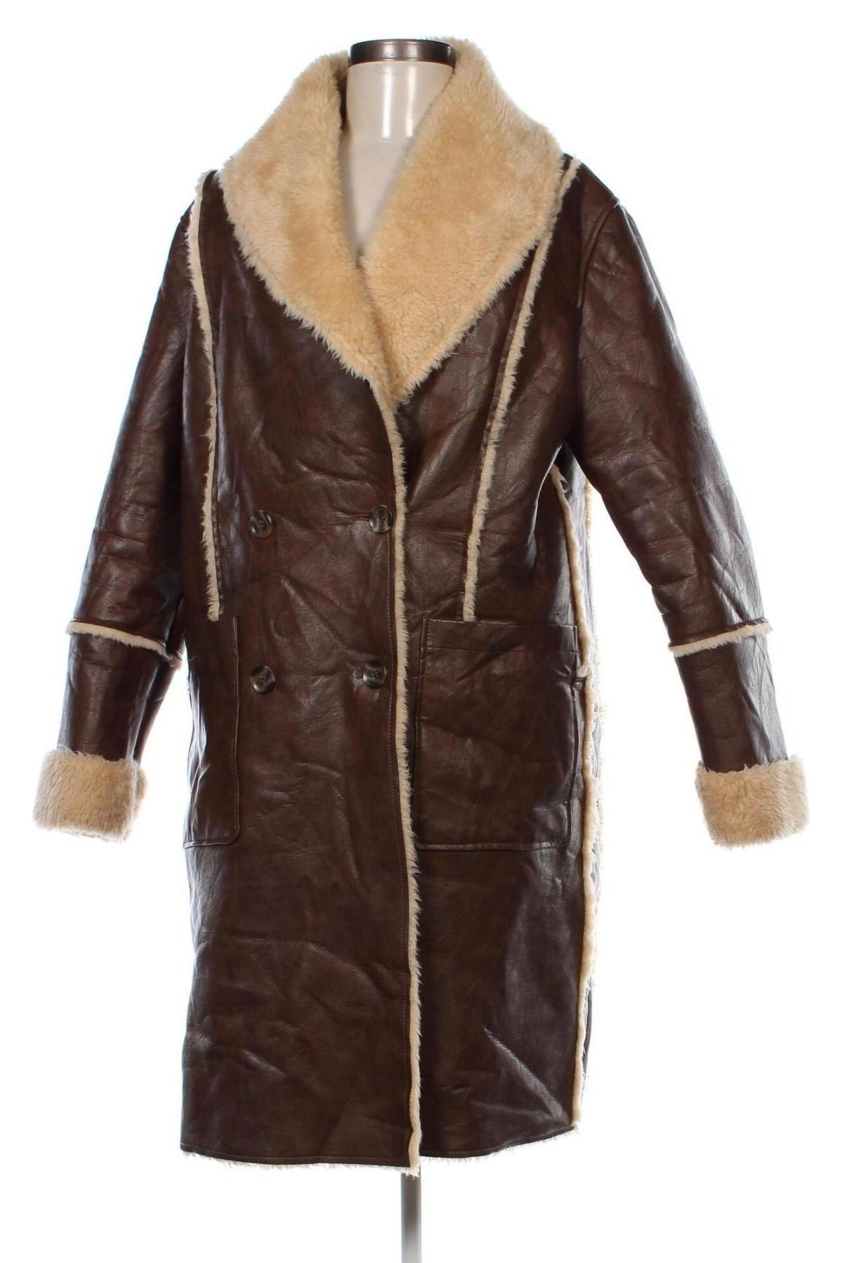 Дамско кожено яке Avec Les Filles, Размер M, Цвят Кафяв, Цена 33,75 лв.