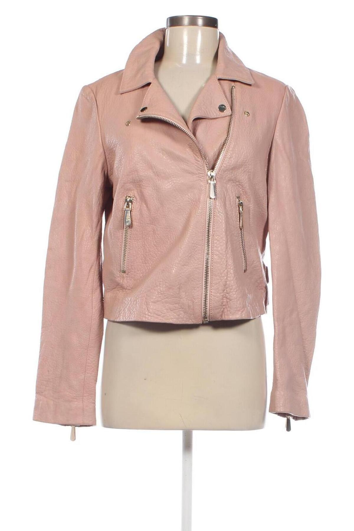Γυναικείο δερμάτινο μπουφάν Guess, Μέγεθος M, Χρώμα Ρόζ , Τιμή 146,29 €