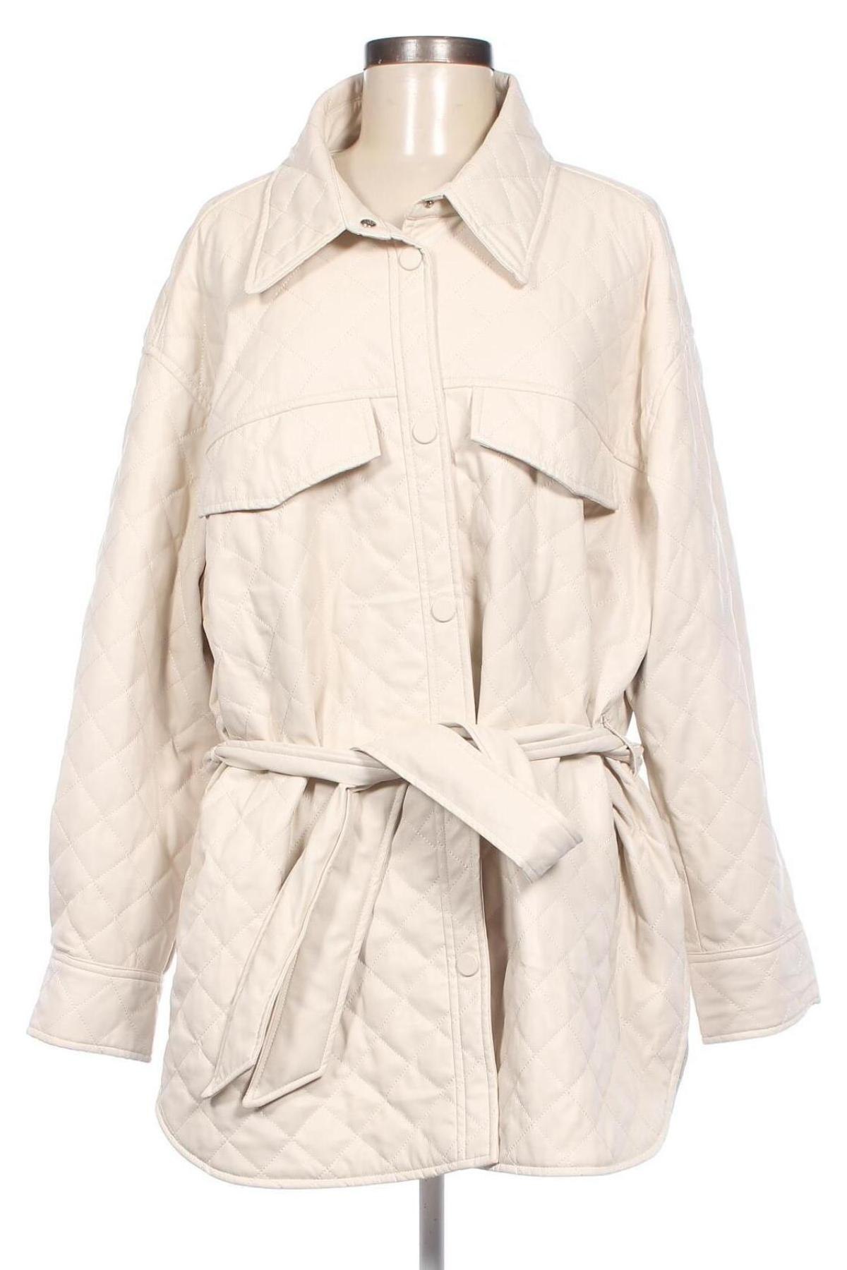 Dámská kožená bunda  H&M, Velikost XL, Barva Béžová, Cena  547,00 Kč