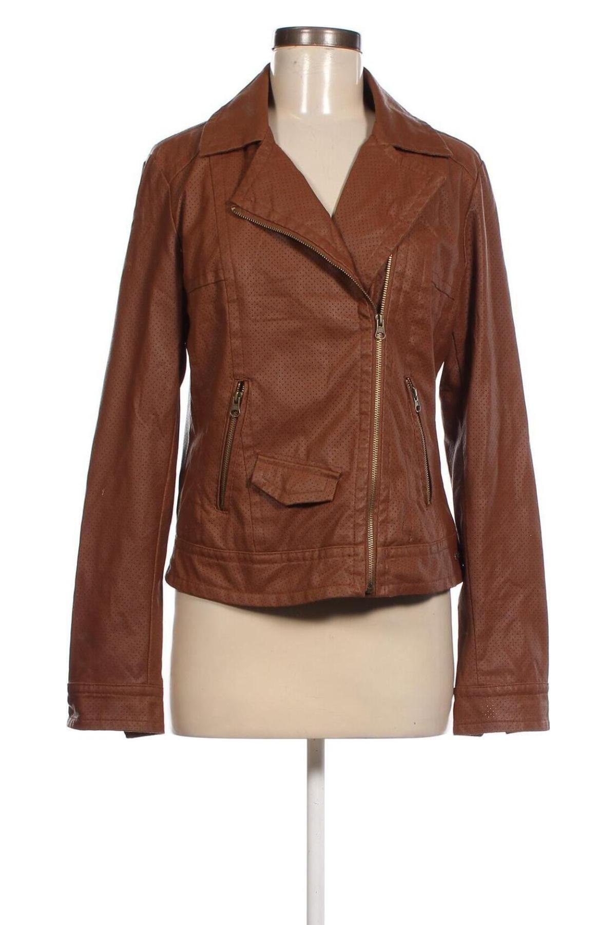 Damen Lederjacke Ltb, Größe L, Farbe Braun, Preis 20,35 €