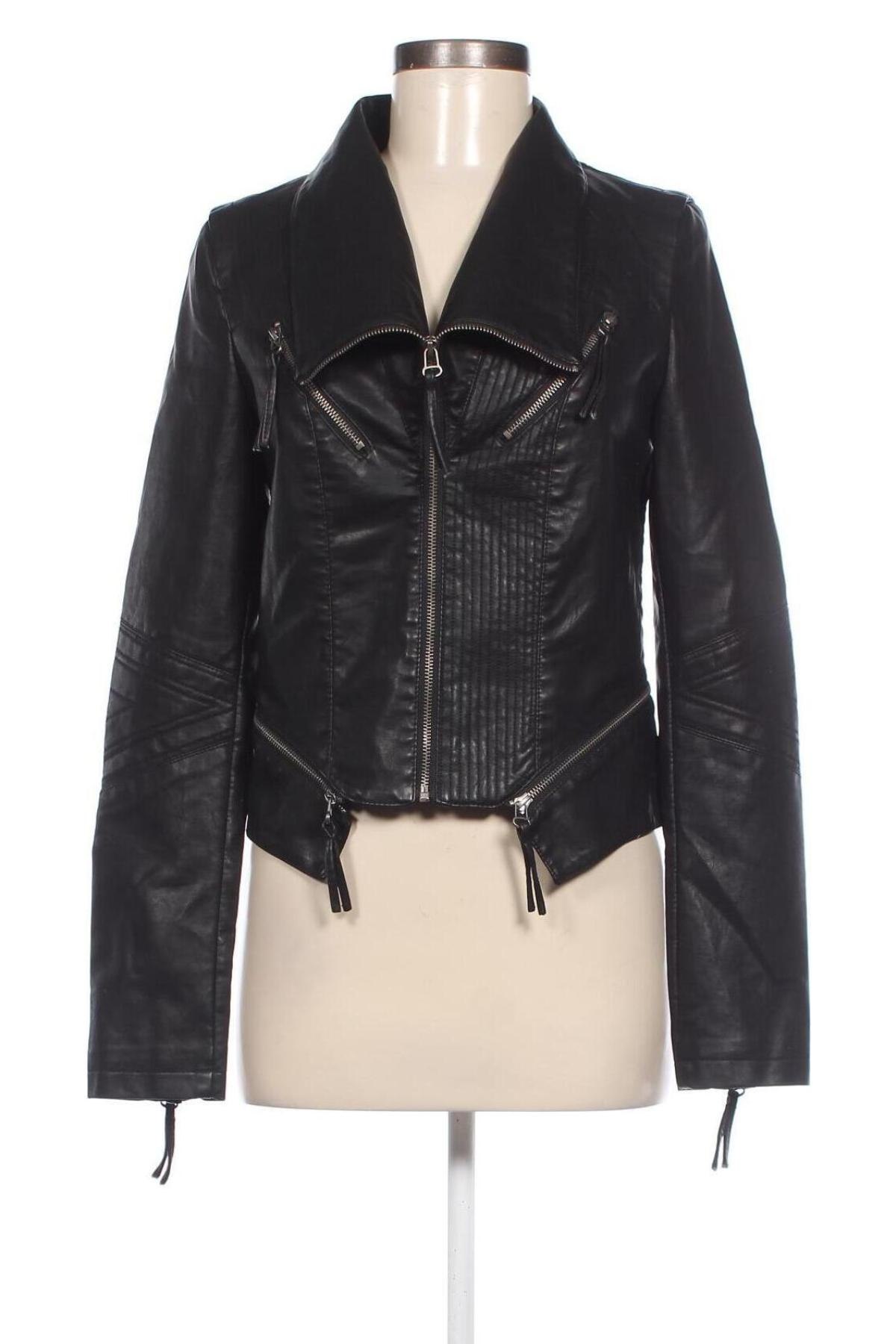 Dámska kožená bunda  Lulus, Veľkosť M, Farba Čierna, Cena  17,86 €