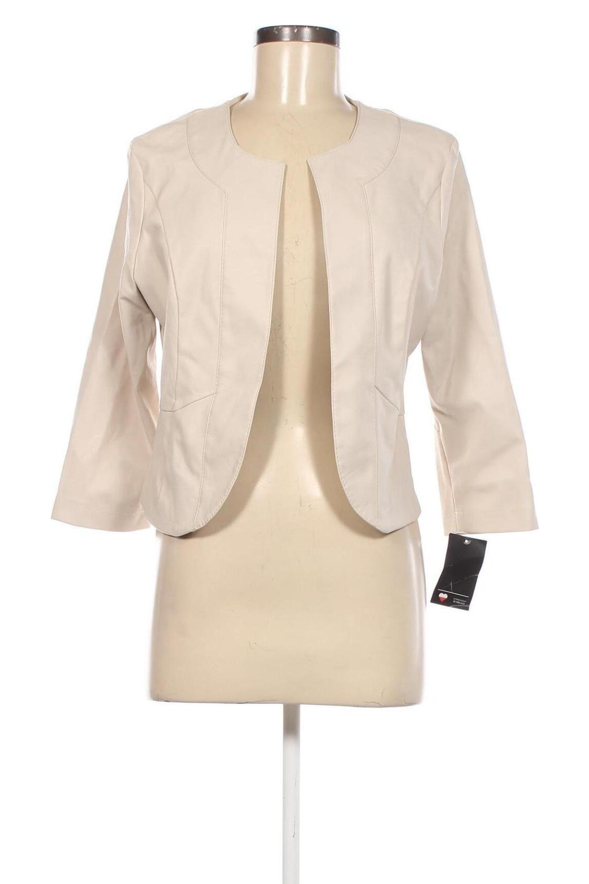 Dámska kožená bunda  Momo, Veľkosť L, Farba Béžová, Cena  19,14 €