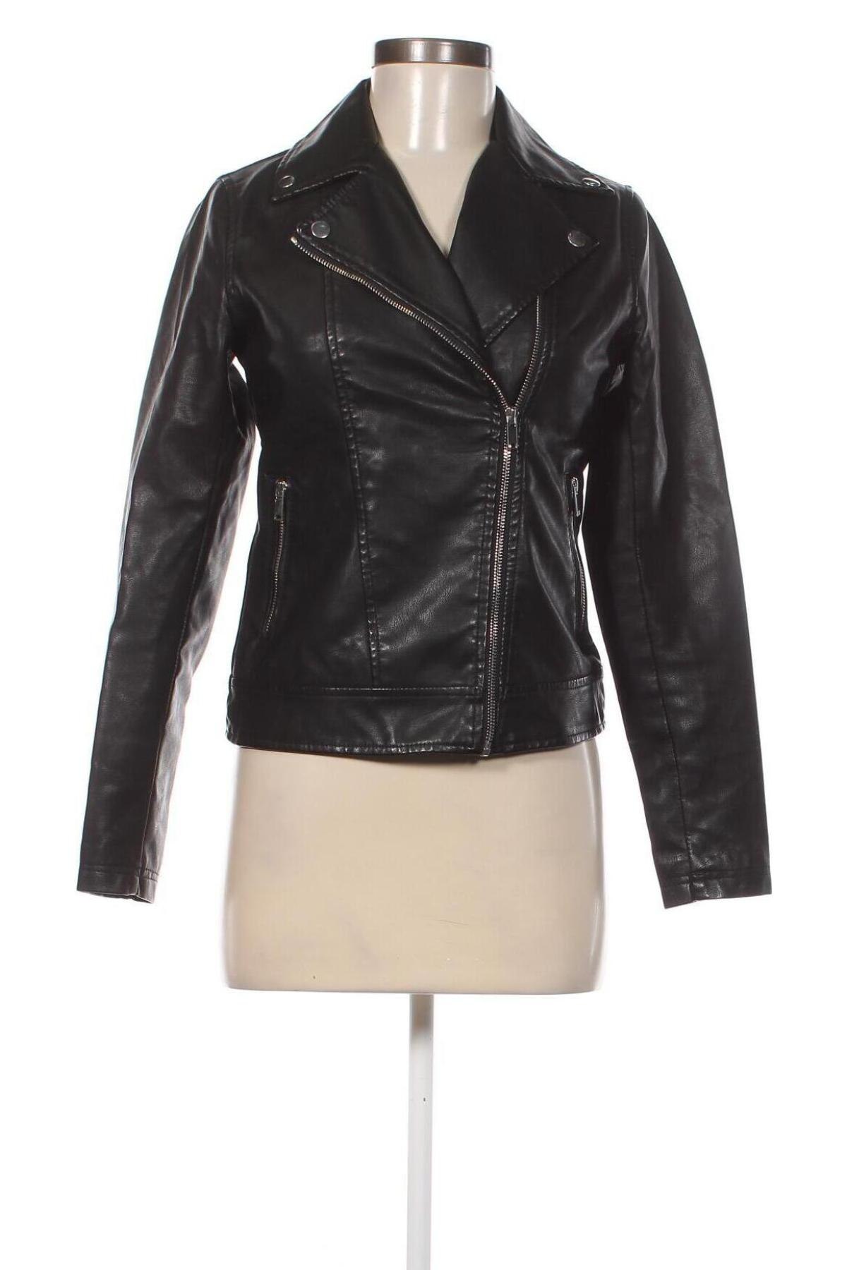 Damen Lederjacke New Look, Größe XS, Farbe Schwarz, Preis € 34,10