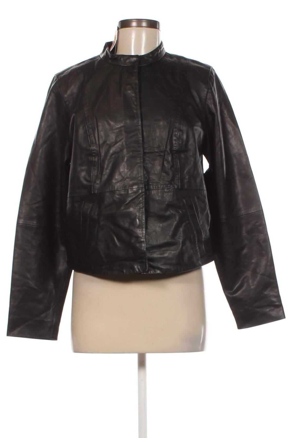 Dámska kožená bunda  Numph, Veľkosť M, Farba Čierna, Cena  132,99 €
