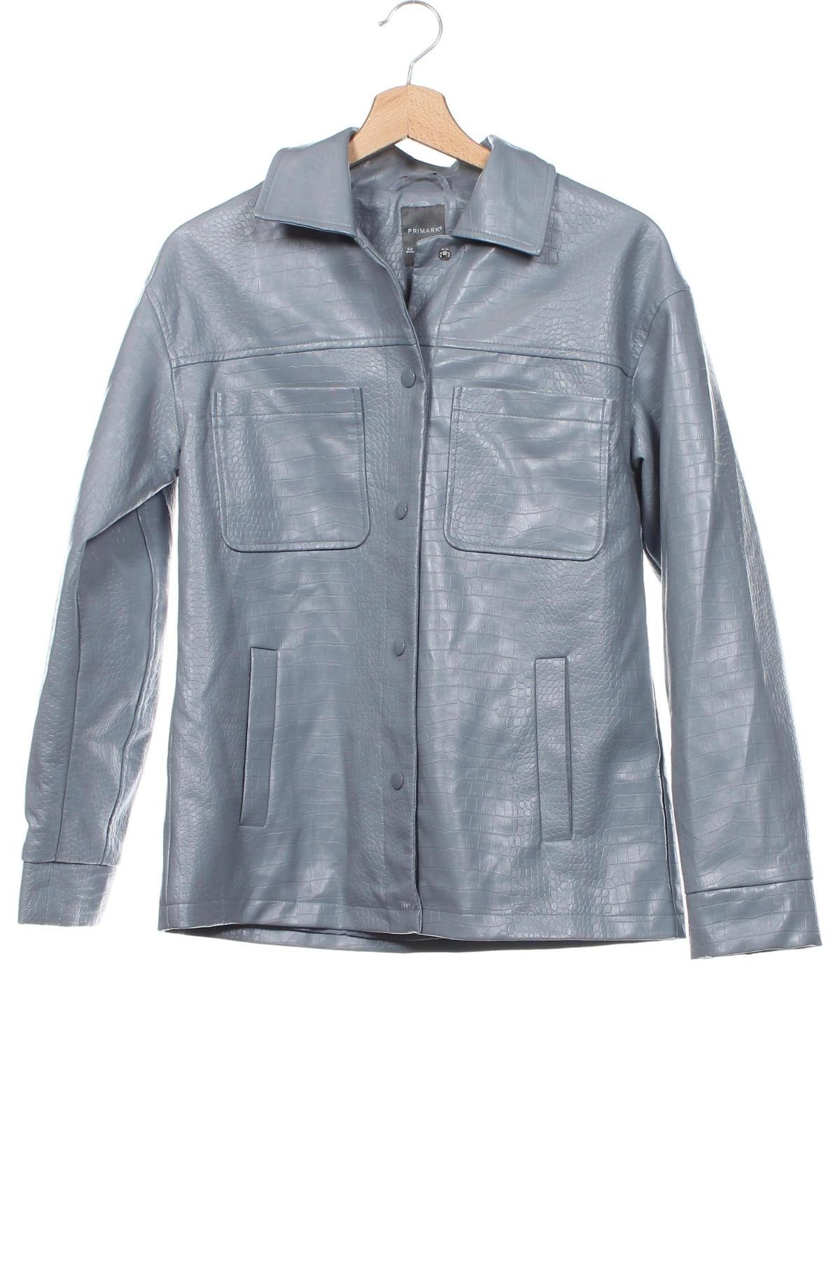 Dámska kožená bunda  Primark, Veľkosť XS, Farba Sivá, Cena  16,25 €