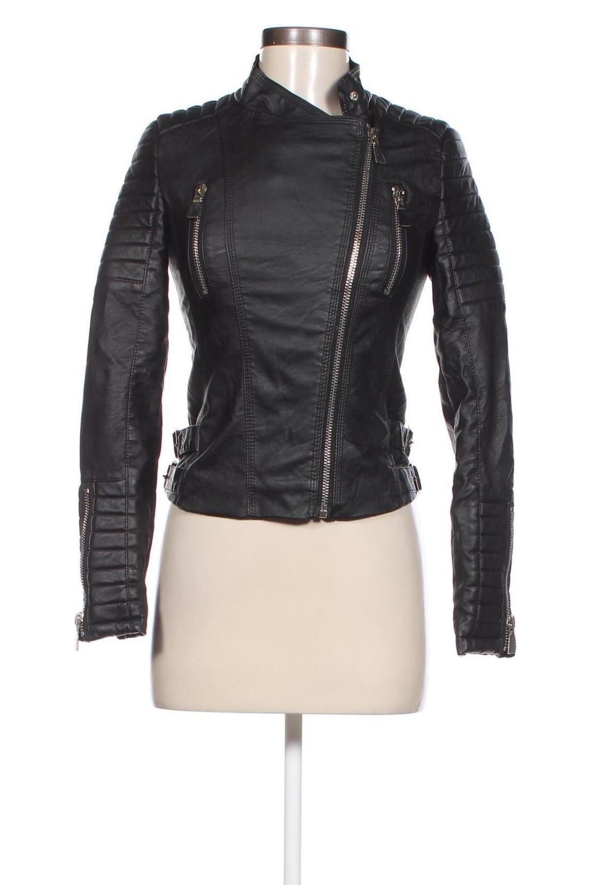 Dámska kožená bunda  Voyelles, Veľkosť S, Farba Čierna, Cena  15,28 €