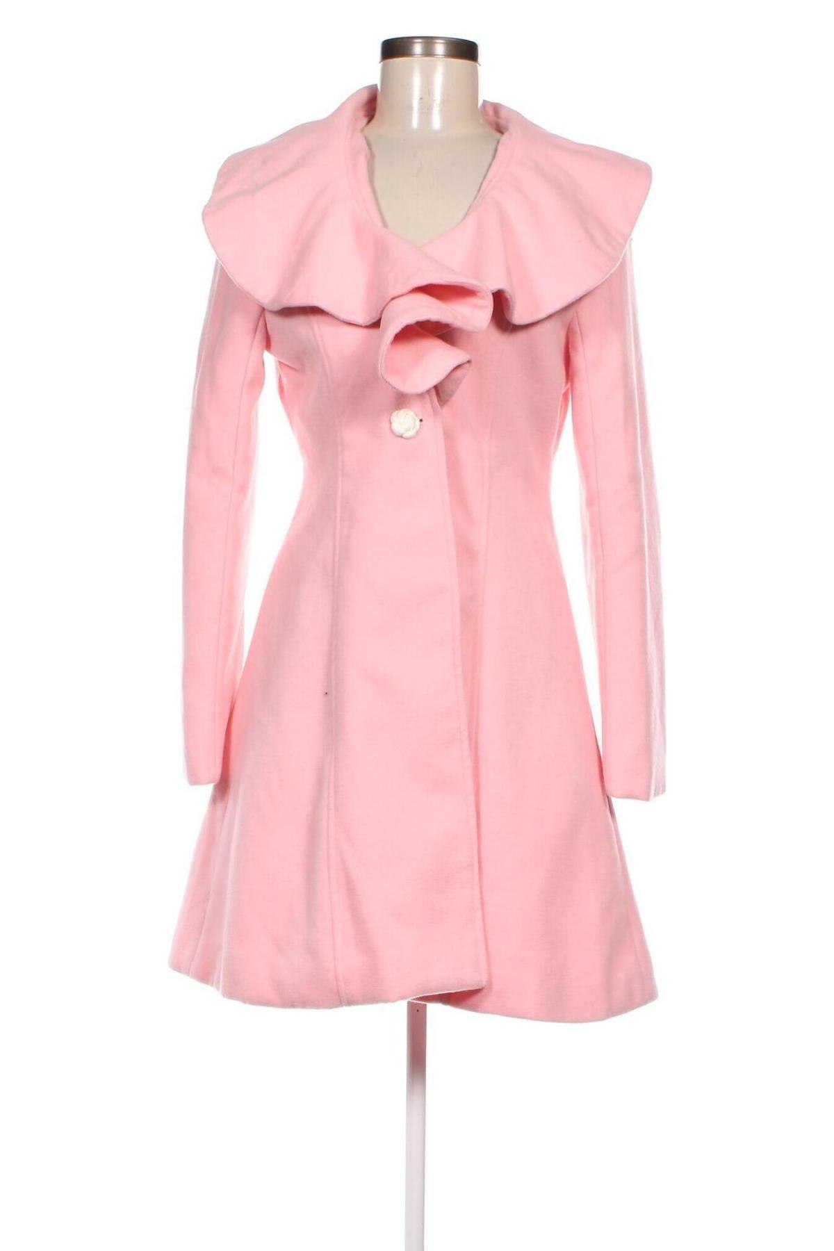 Дамско палто, Размер L, Цвят Розов, Цена 80,27 лв.