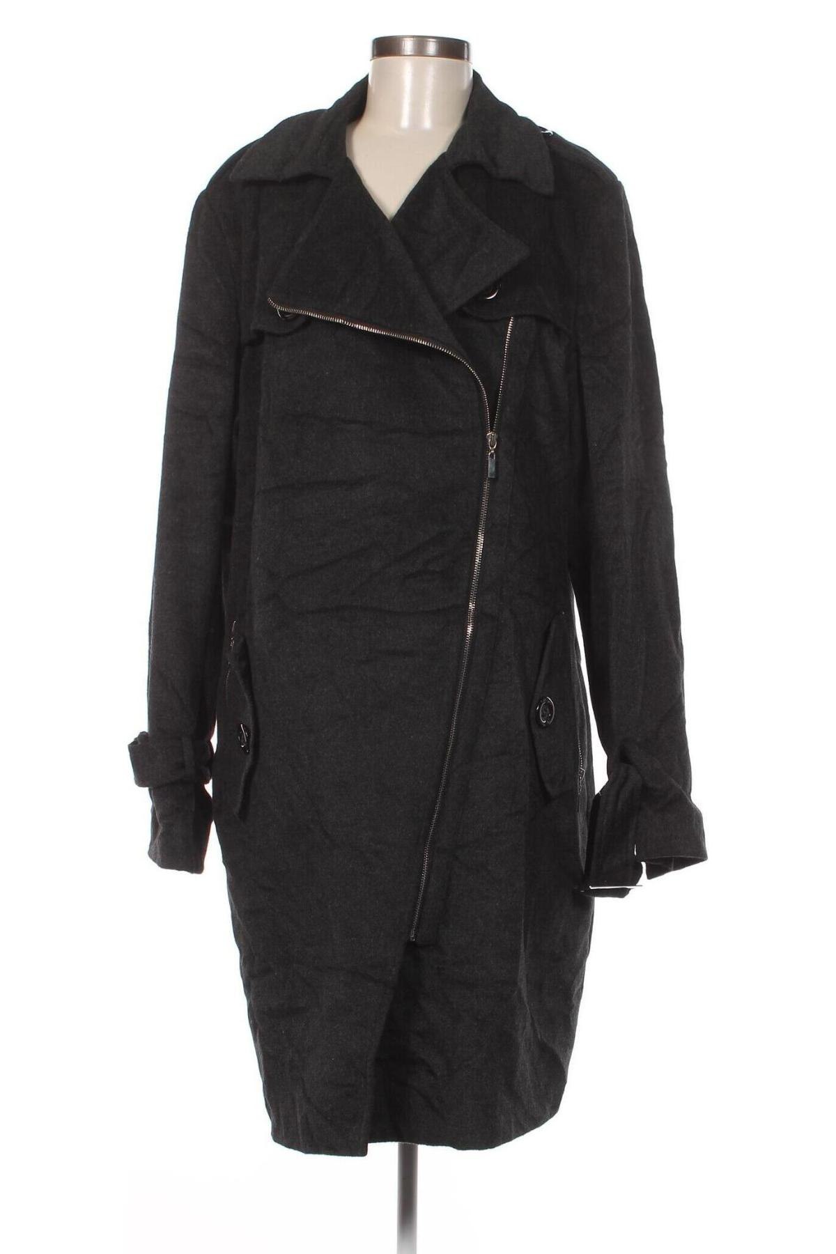 Дамско палто, Размер M, Цвят Сив, Цена 66,34 лв.