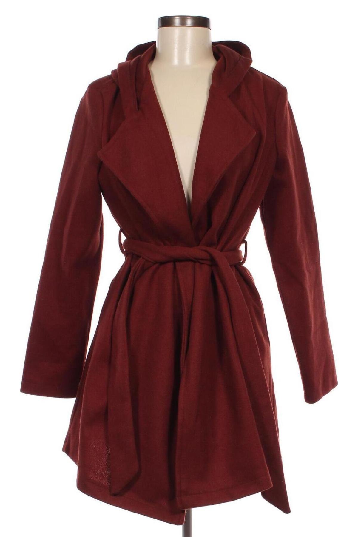Дамско палто, Размер S, Цвят Червен, Цена 66,34 лв.
