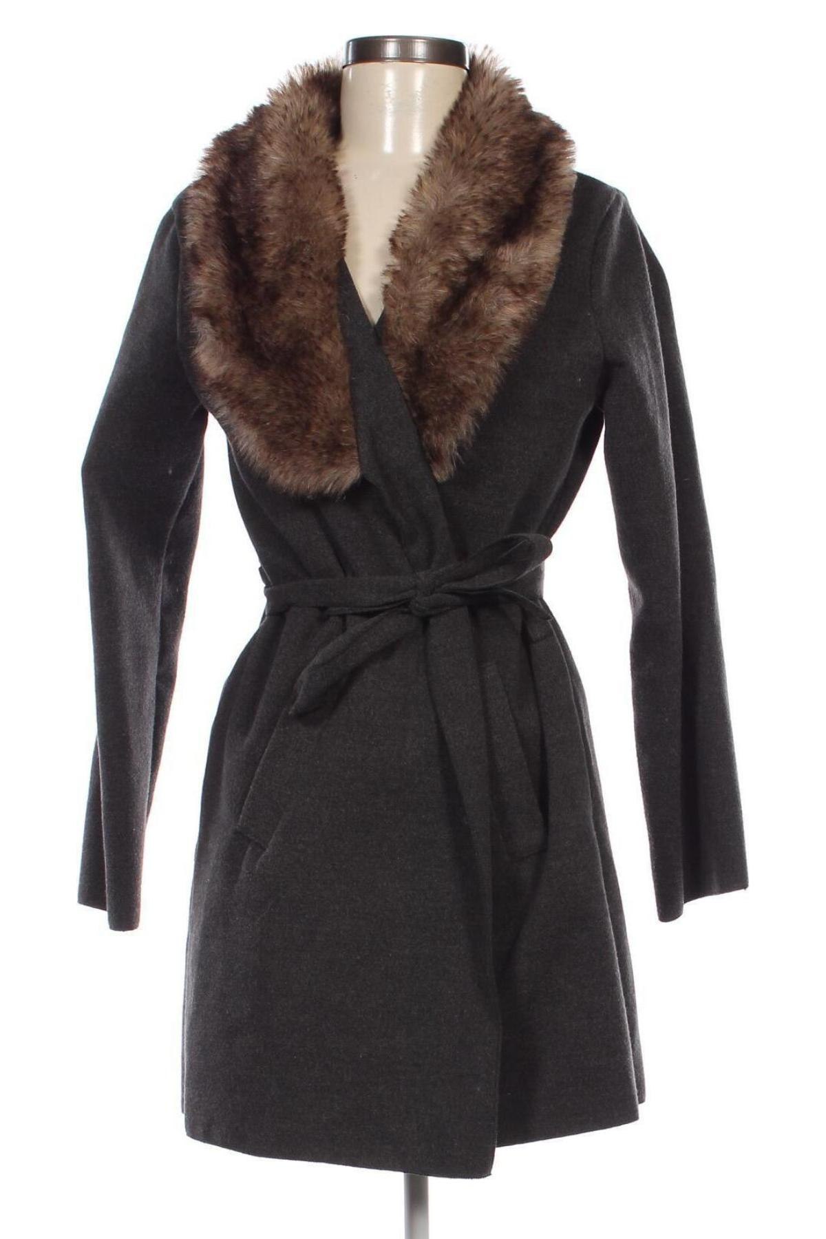 Дамско палто, Размер M, Цвят Сив, Цена 80,65 лв.