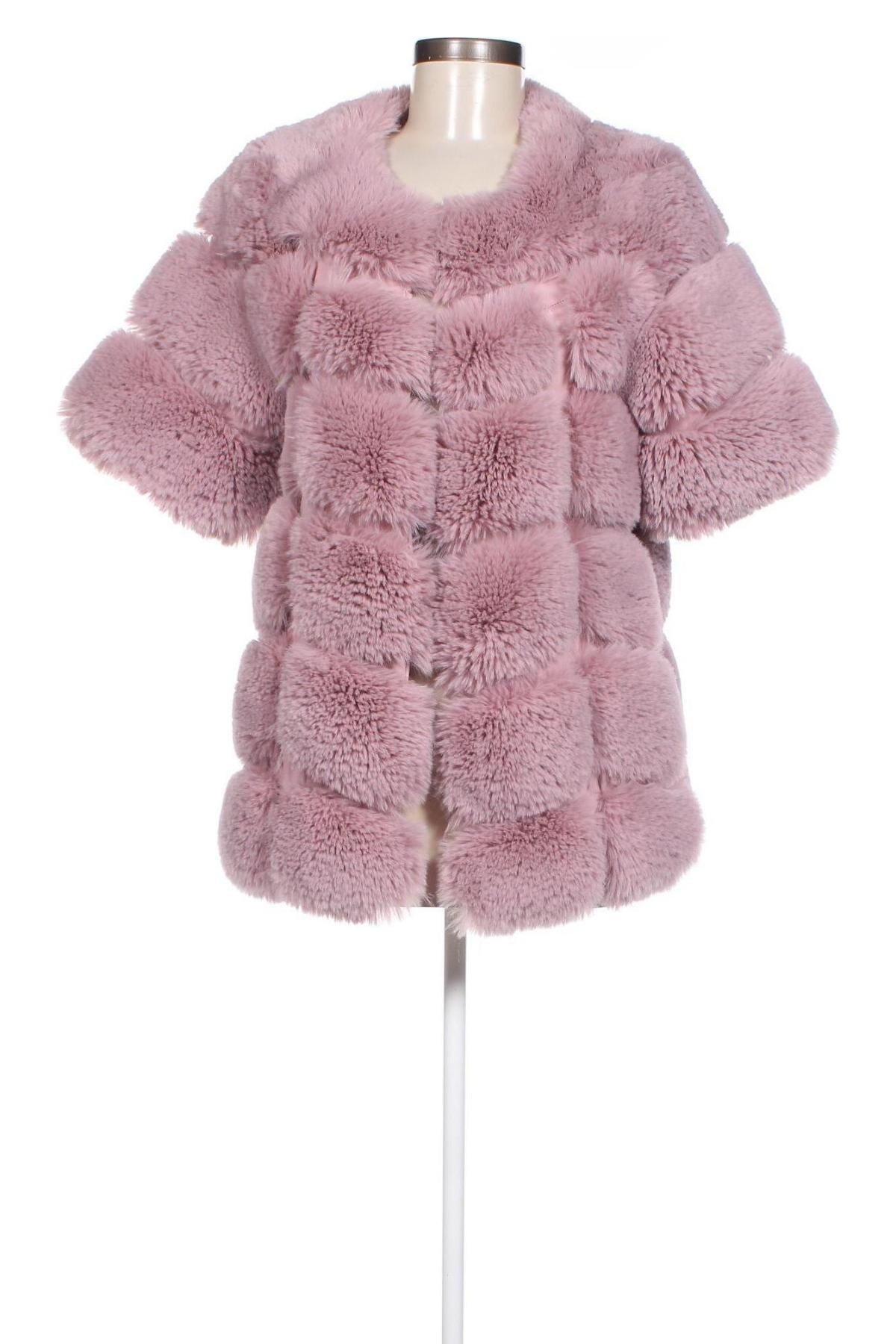 Дамско палто, Размер L, Цвят Розов, Цена 66,34 лв.