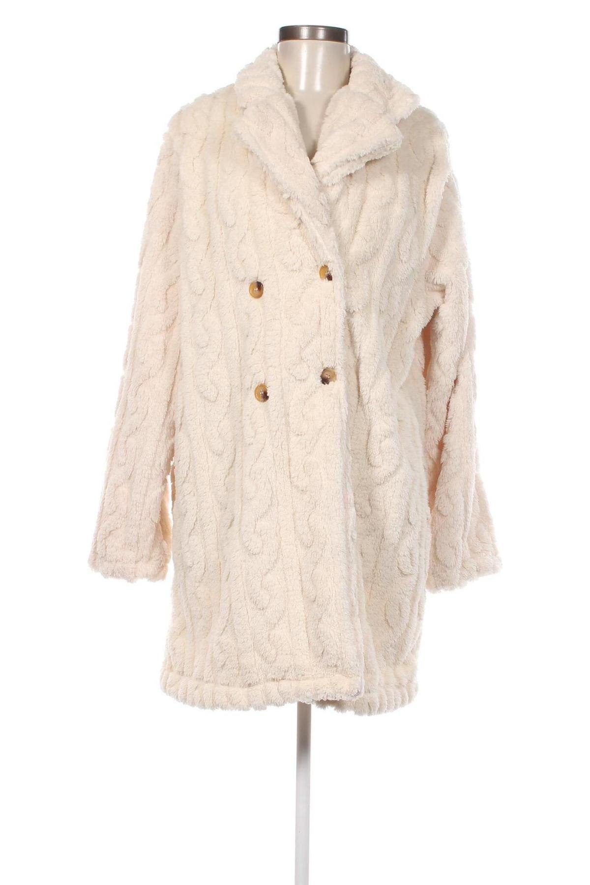 Γυναικείο παλτό, Μέγεθος L, Χρώμα Εκρού, Τιμή 41,04 €