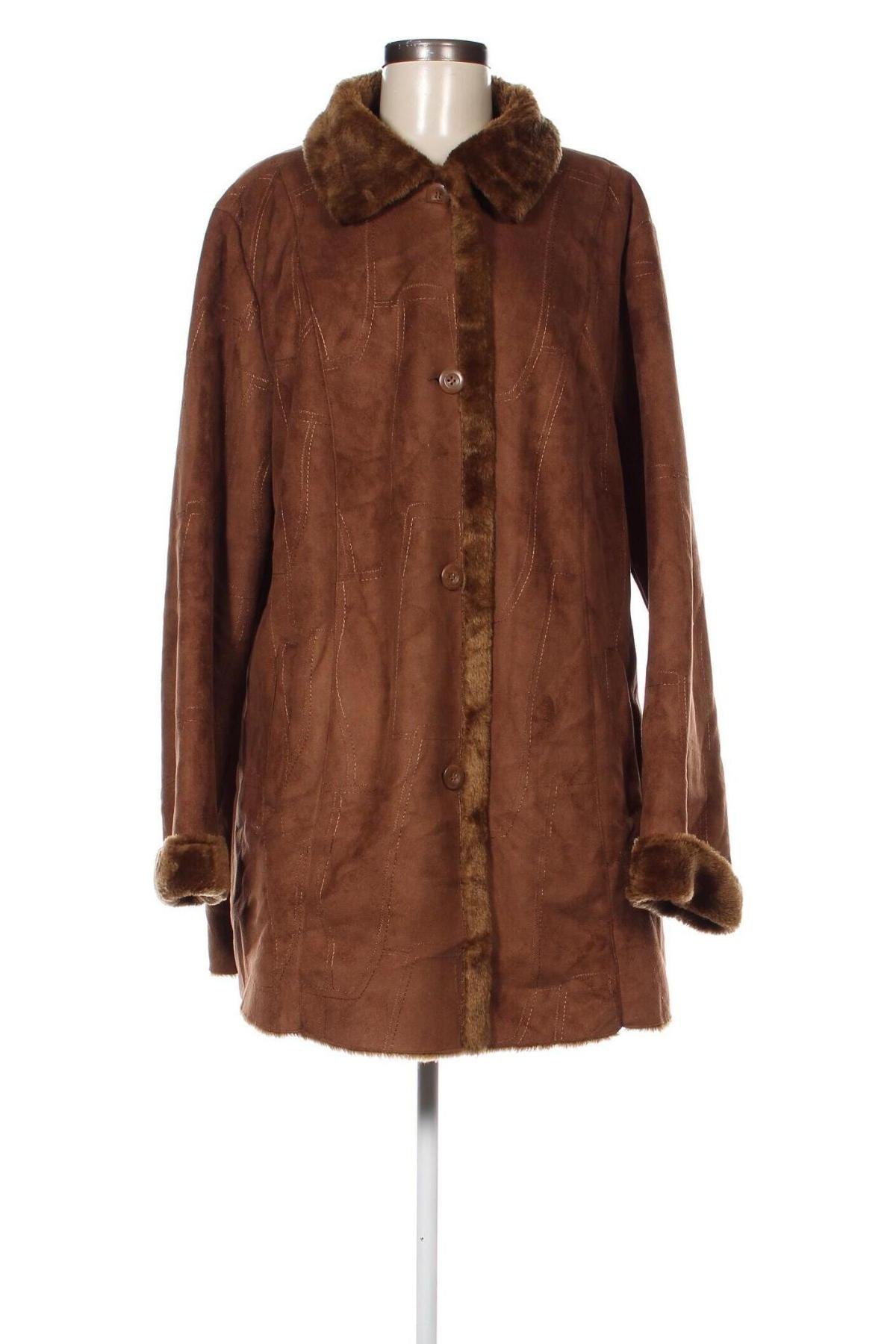 Γυναικείο παλτό, Μέγεθος XXL, Χρώμα Καφέ, Τιμή 43,02 €