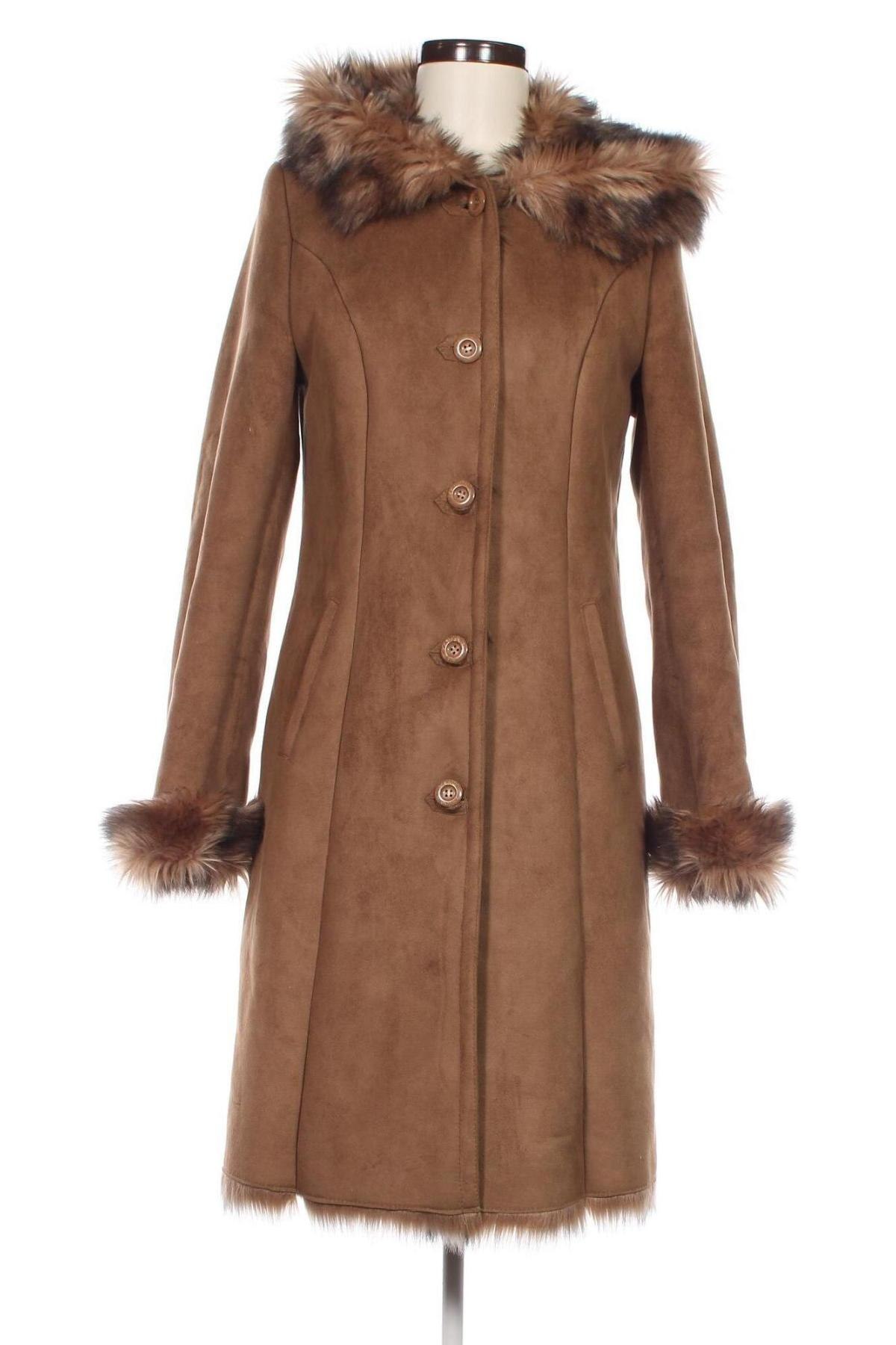 Palton de femei, Mărime L, Culoare Maro, Preț 205,73 Lei