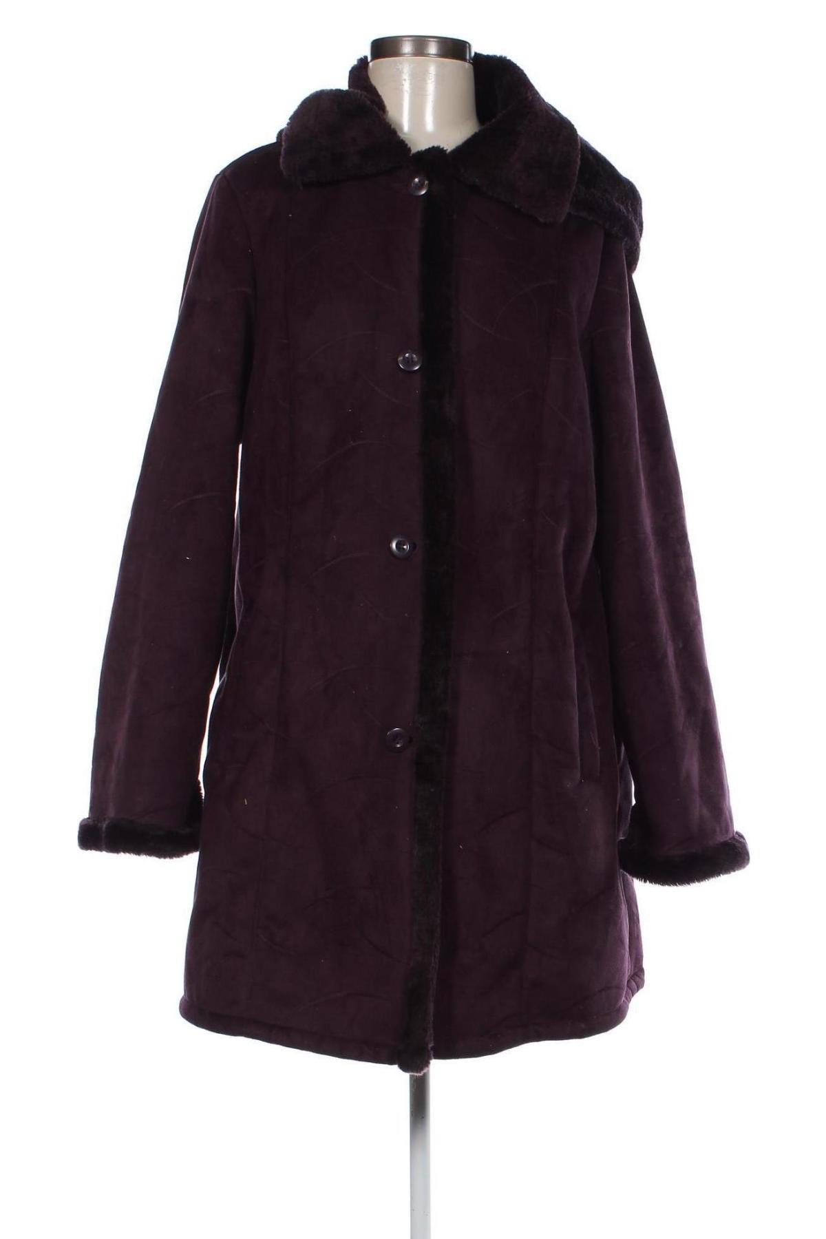 Дамско палто, Размер M, Цвят Лилав, Цена 66,34 лв.