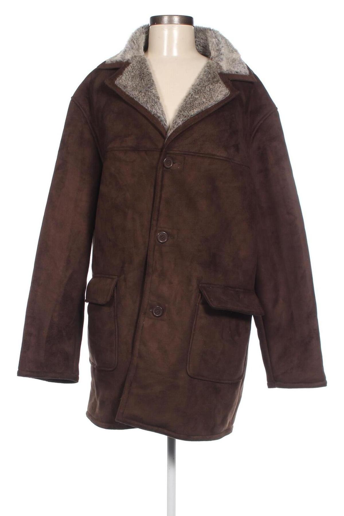 Γυναικείο παλτό, Μέγεθος 3XL, Χρώμα Καφέ, Τιμή 46,33 €