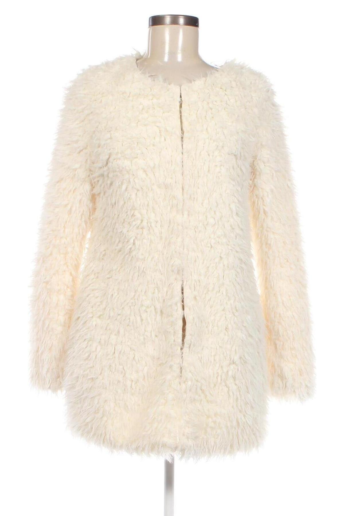 Дамско палто Amisu, Размер S, Цвят Екрю, Цена 66,34 лв.