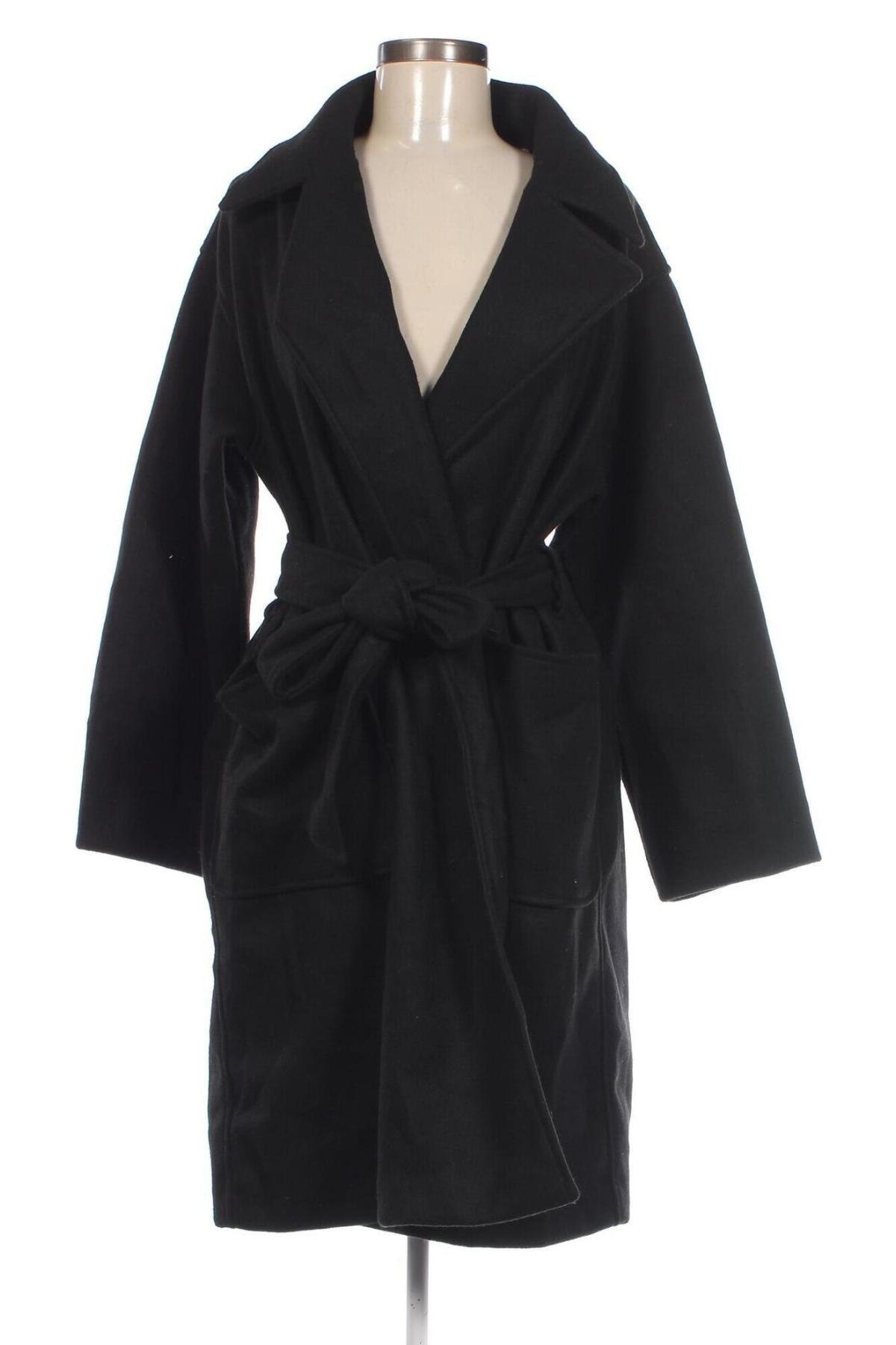 Γυναικείο παλτό Amisu, Μέγεθος L, Χρώμα Μαύρο, Τιμή 41,04 €