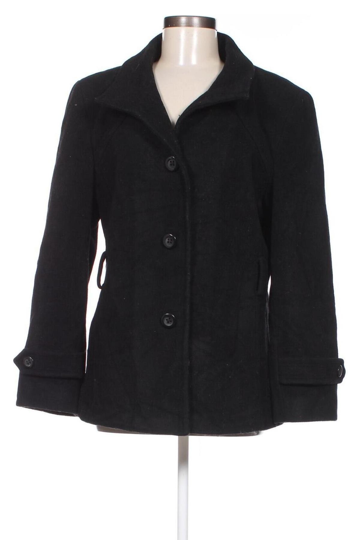 Дамско палто Anne Klein, Размер M, Цвят Черен, Цена 72,80 лв.