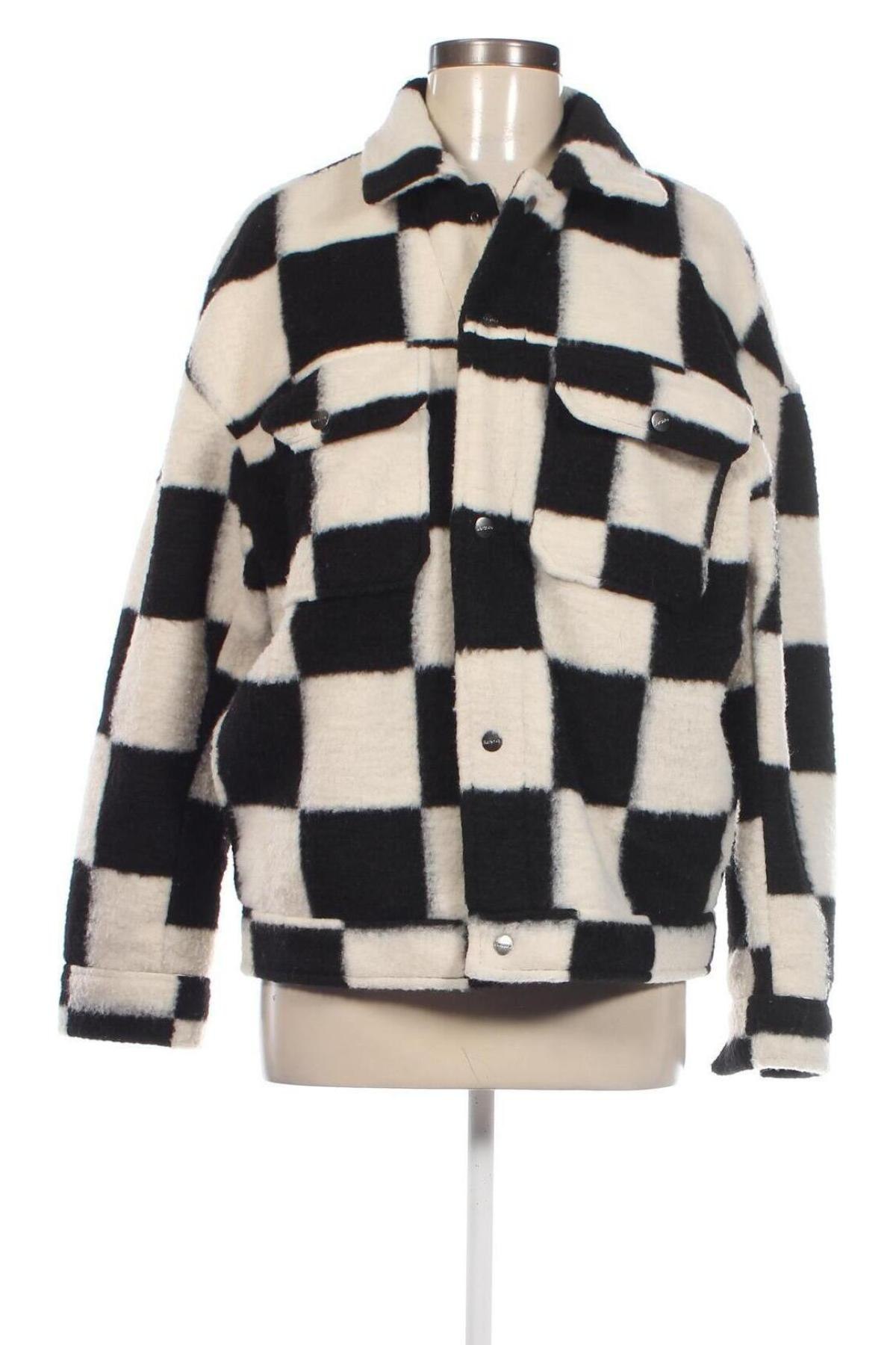 Γυναικείο παλτό Bershka, Μέγεθος S, Χρώμα Πολύχρωμο, Τιμή 43,02 €