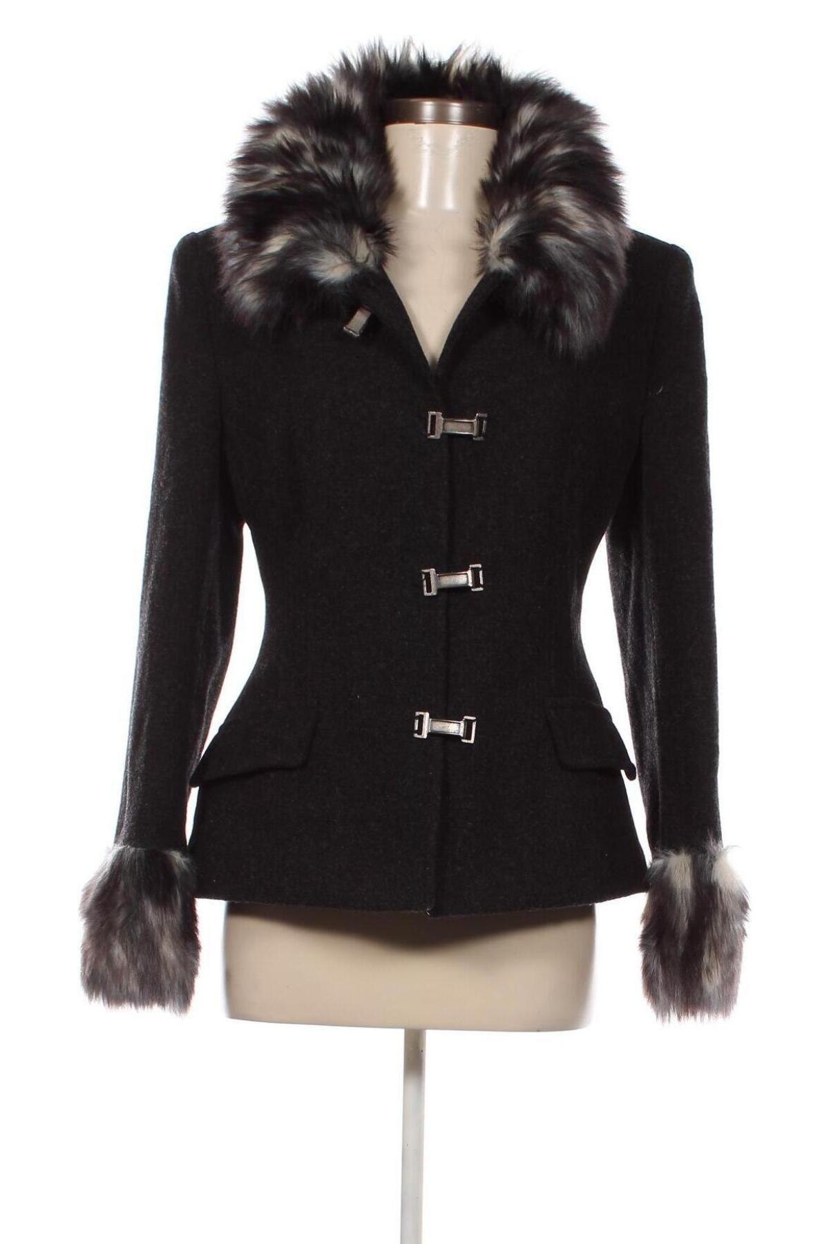 Дамско палто Chic, Размер M, Цвят Черен, Цена 66,34 лв.