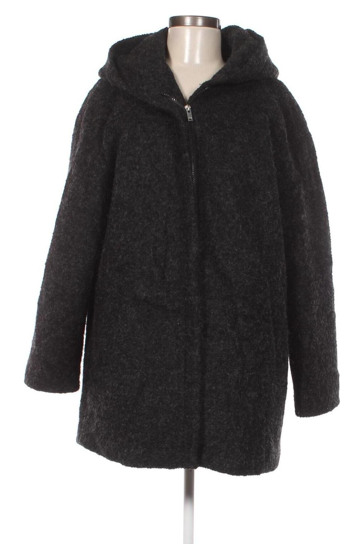 Дамско палто Clockhouse, Размер L, Цвят Сив, Цена 69,55 лв.