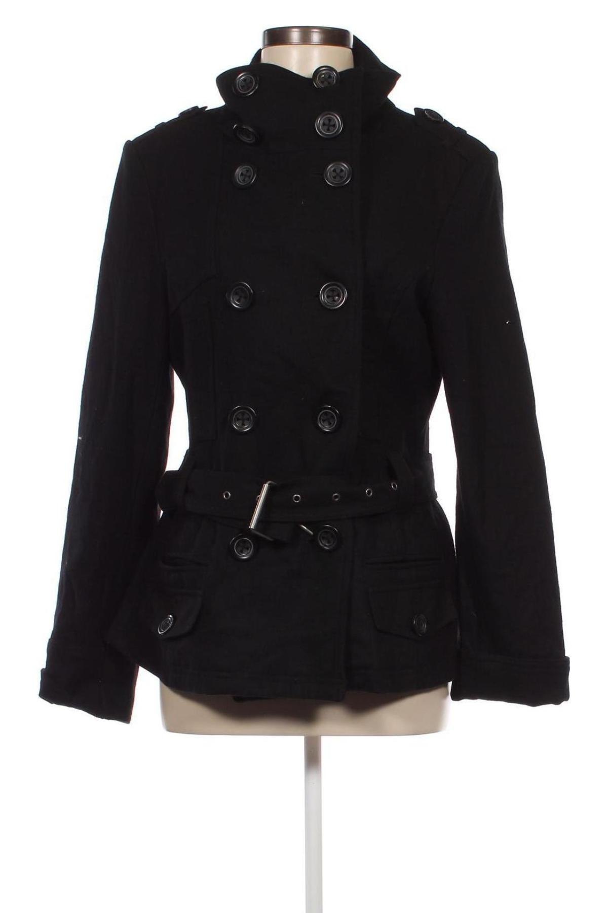 Γυναικείο παλτό Clockhouse, Μέγεθος S, Χρώμα Μαύρο, Τιμή 43,02 €