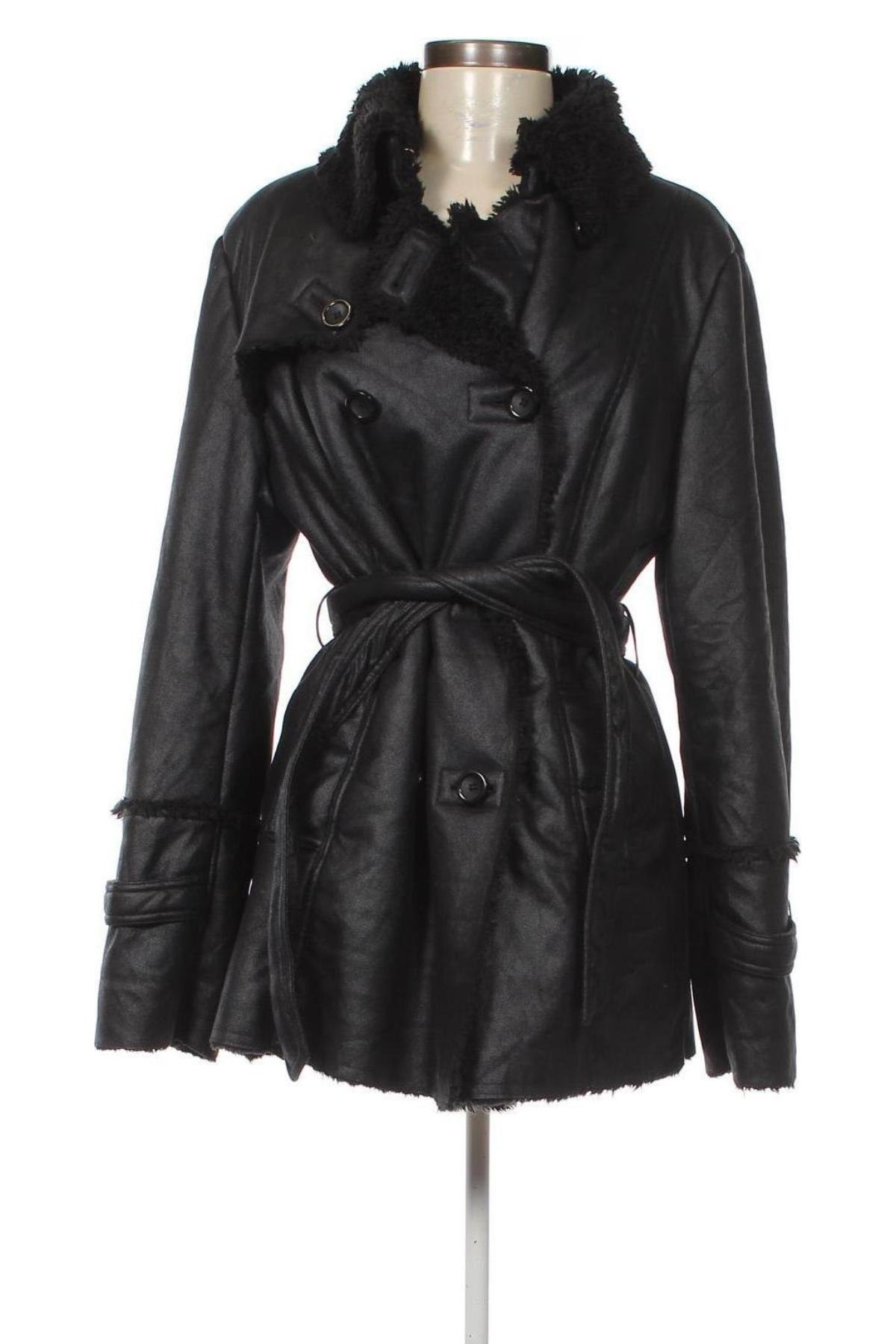 Дамско палто Couture Line, Размер L, Цвят Черен, Цена 33,80 лв.