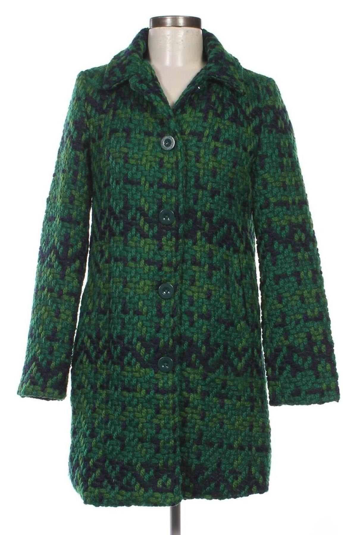 Γυναικείο παλτό Desigual, Μέγεθος M, Χρώμα Πράσινο, Τιμή 112,58 €