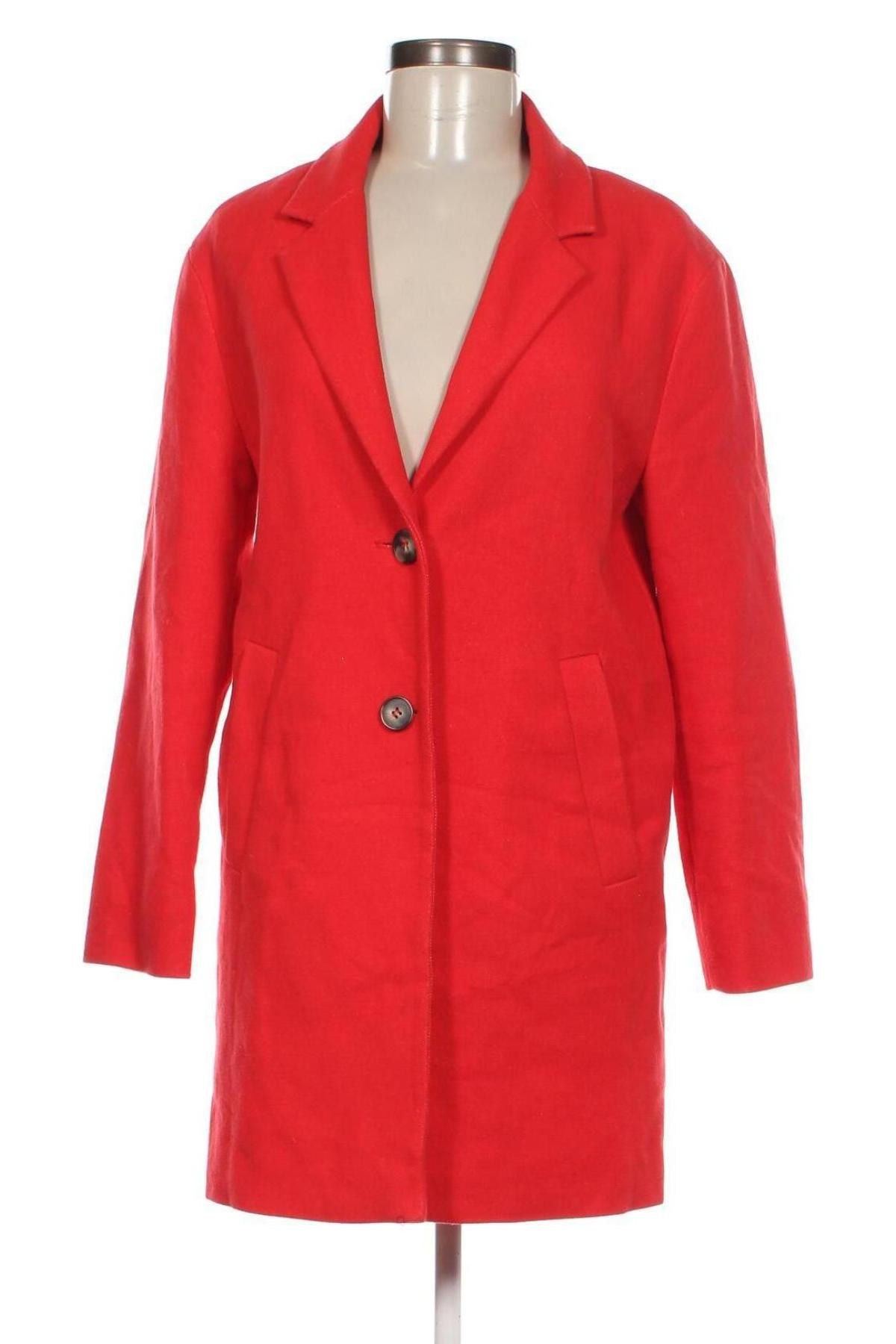 Дамско палто Esprit, Размер XS, Цвят Червен, Цена 43,20 лв.