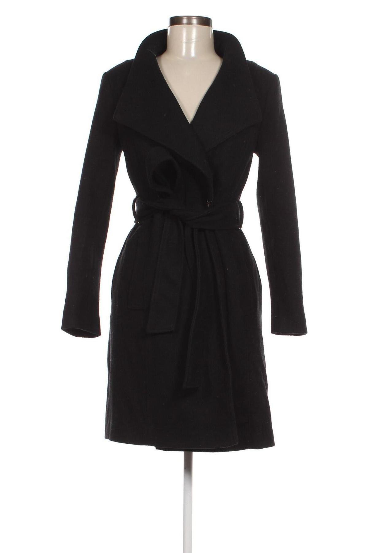 Дамско палто F&F, Размер XS, Цвят Черен, Цена 69,55 лв.
