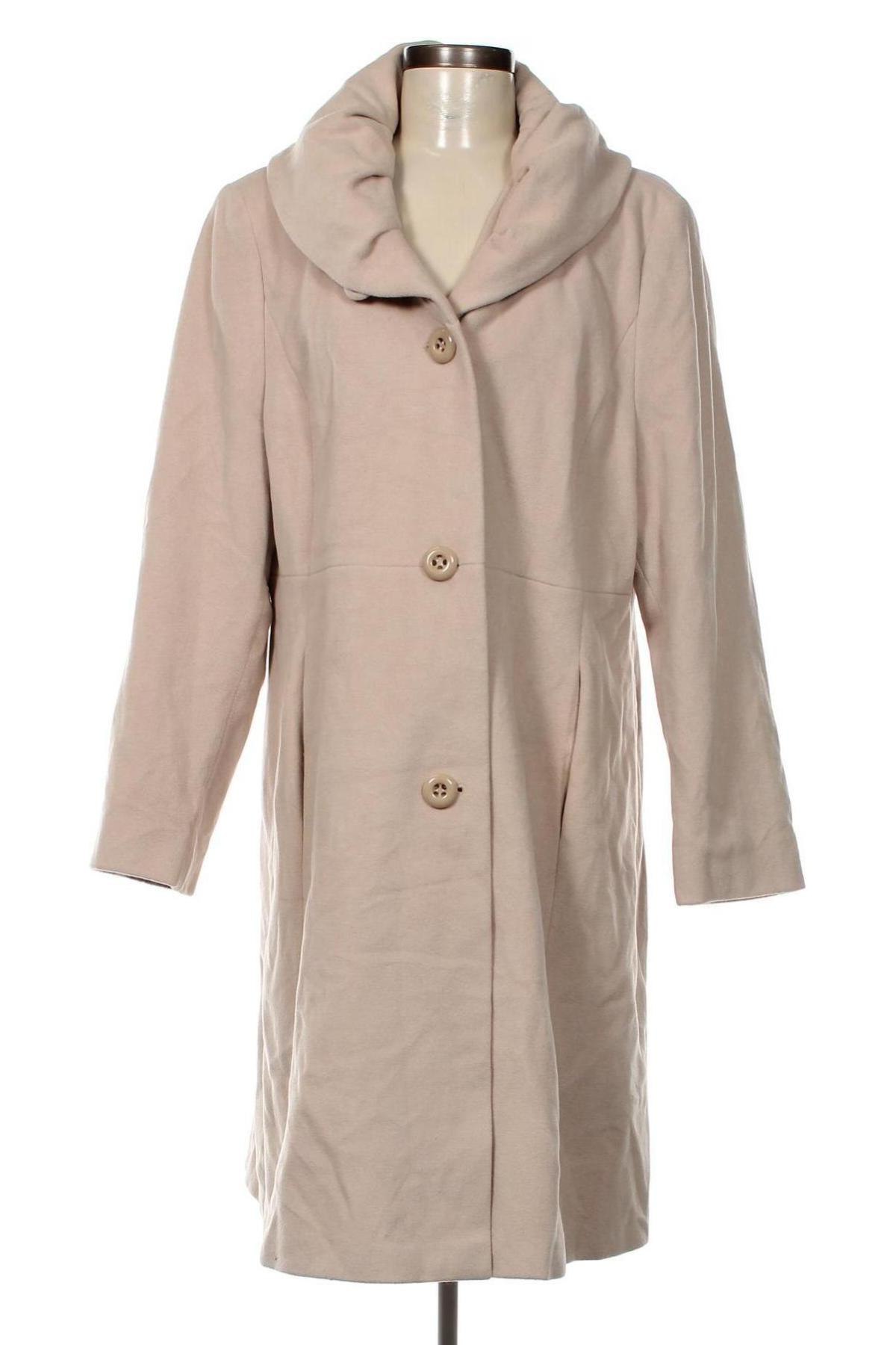 Дамско палто Gerry Weber, Размер XL, Цвят Бежов, Цена 103,35 лв.