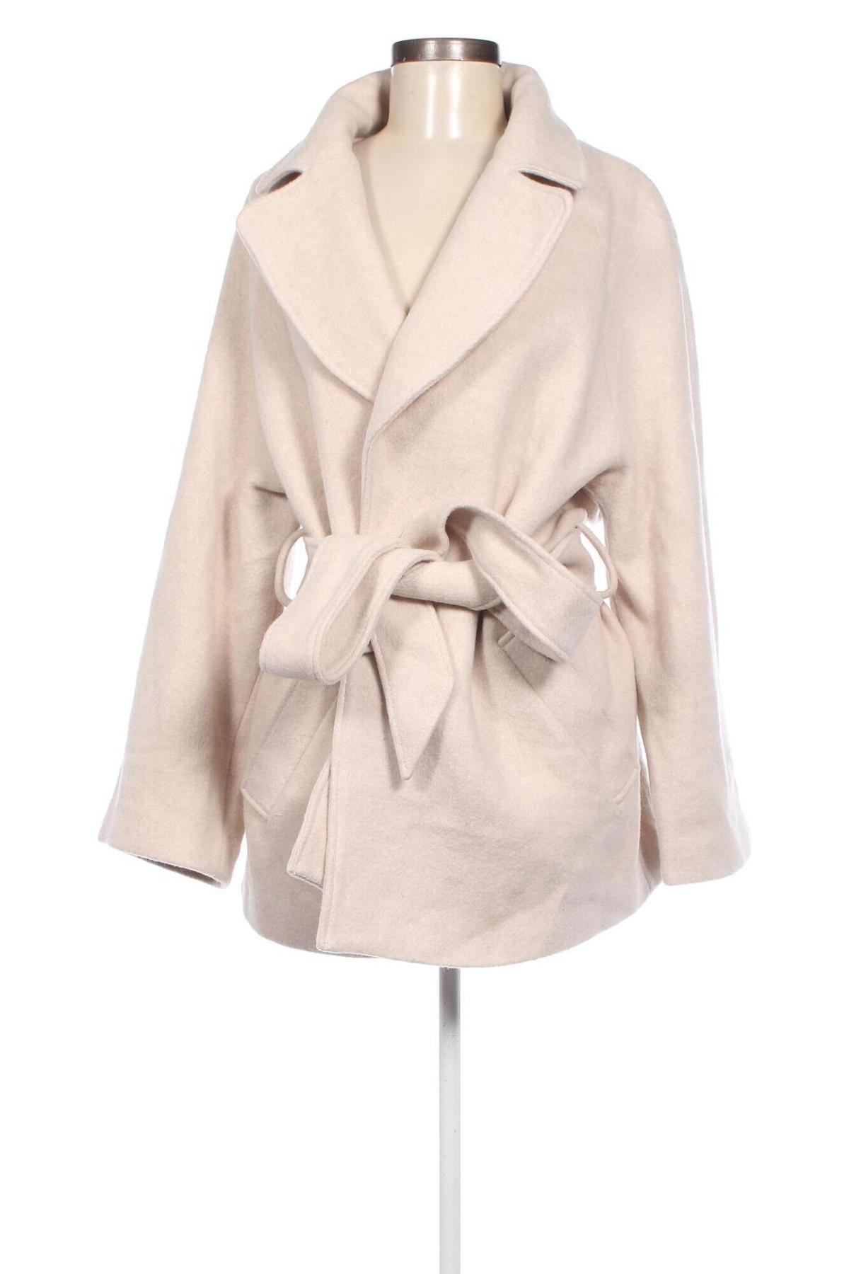 Dámský kabát  H&M, Velikost L, Barva Béžová, Cena  1 109,00 Kč