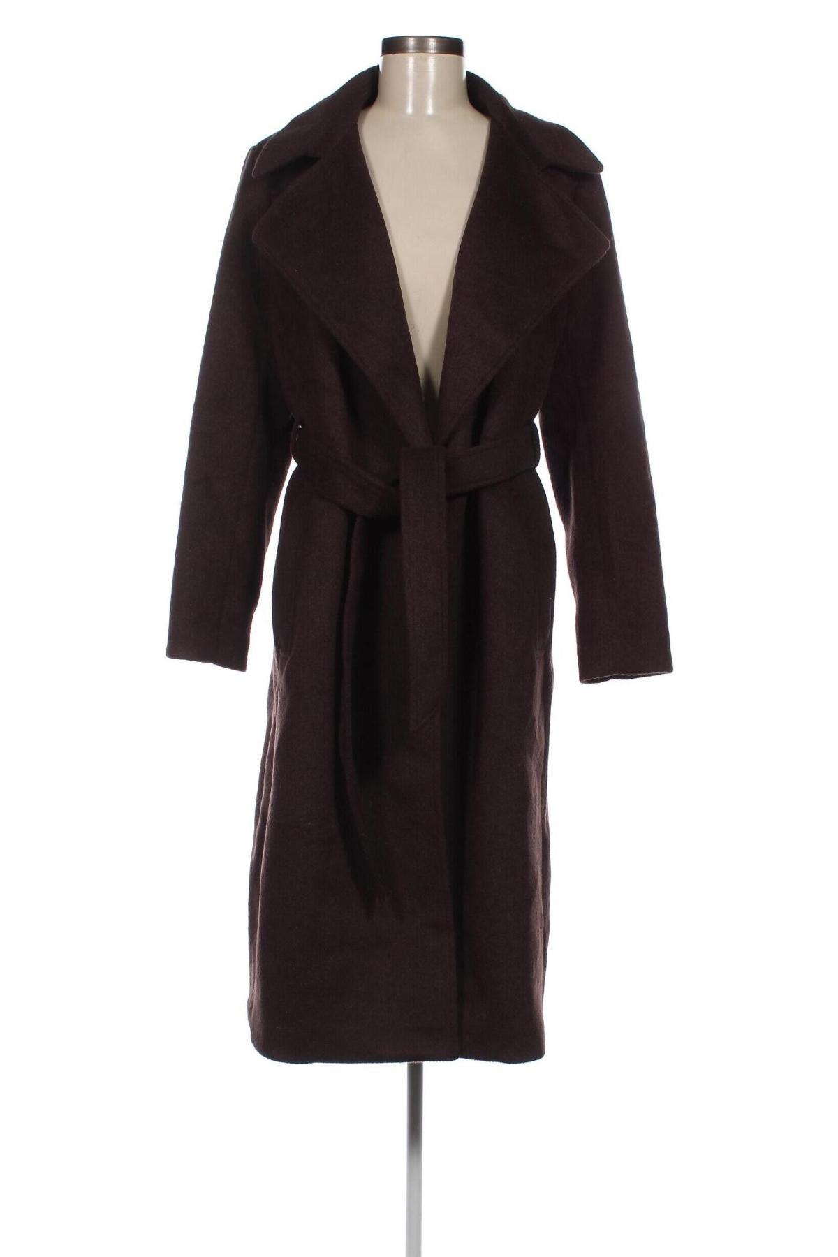 Palton de femei H&M, Mărime L, Culoare Maro, Preț 218,22 Lei