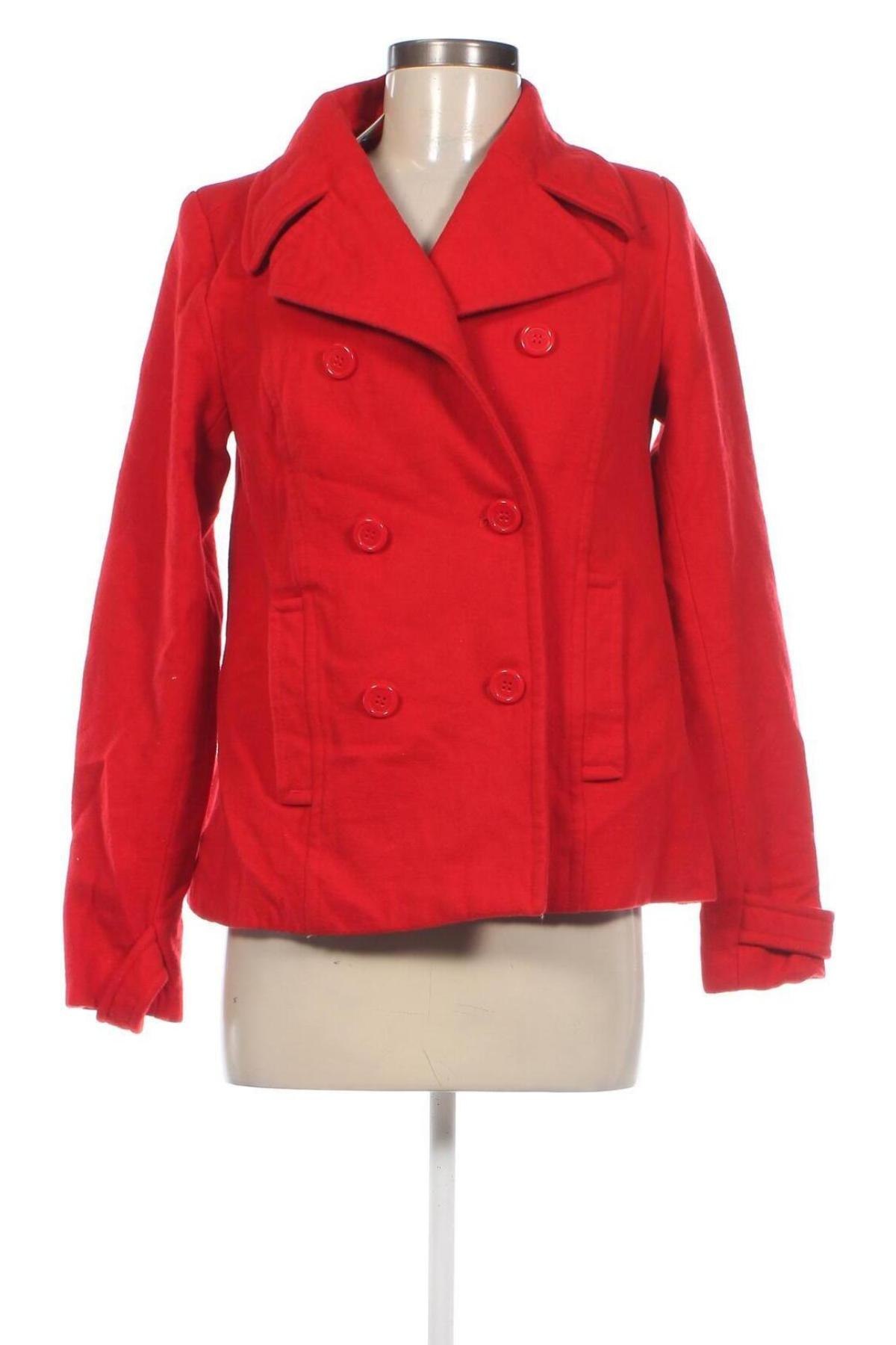 Palton de femei H&M, Mărime M, Culoare Roșu, Preț 228,78 Lei